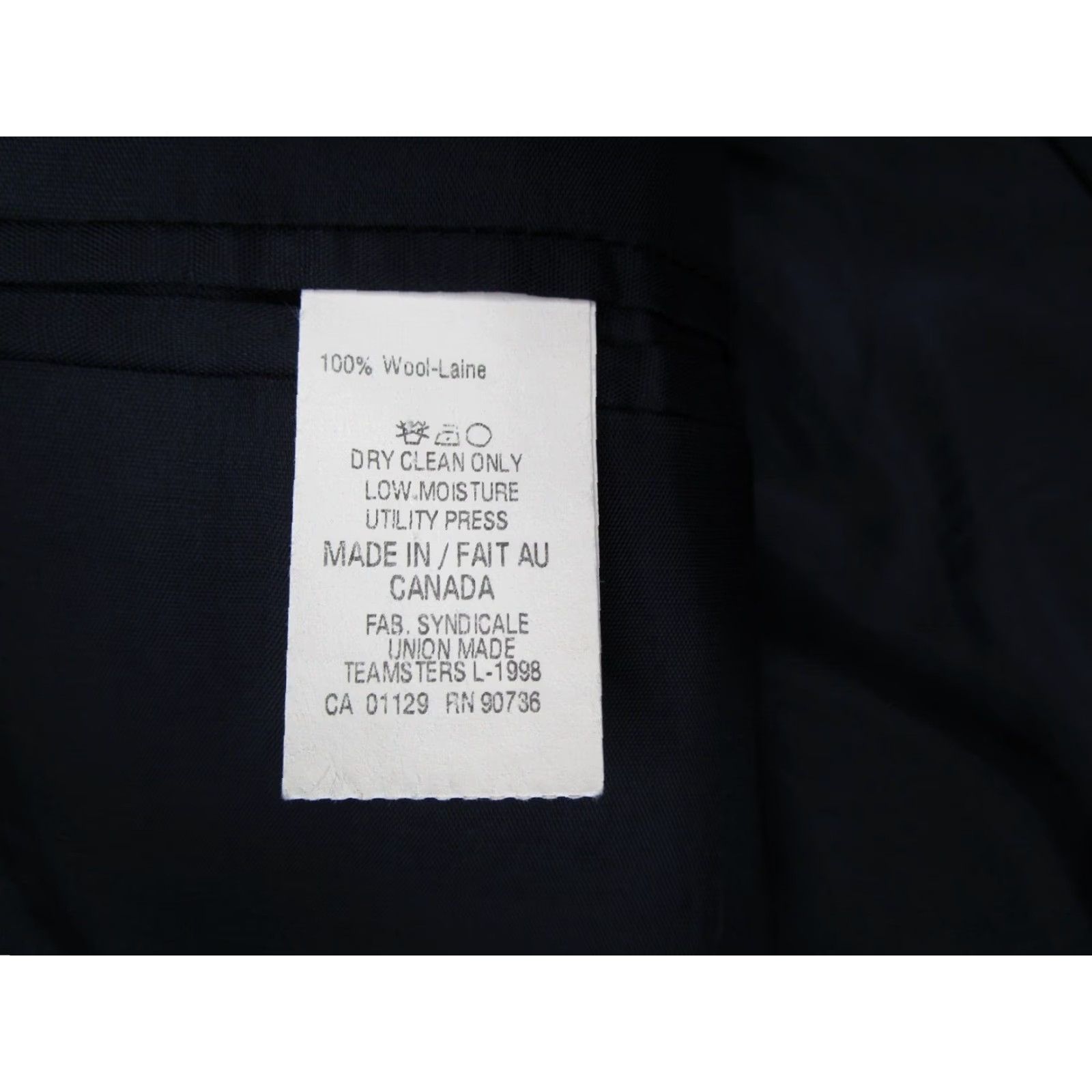 Ralph Lauren Lauren Ralph Lauren Mens Blazer Jacket Regular Fit Blue Wool 2 Button Single Breasted Size 40R - 4 Thumbnail