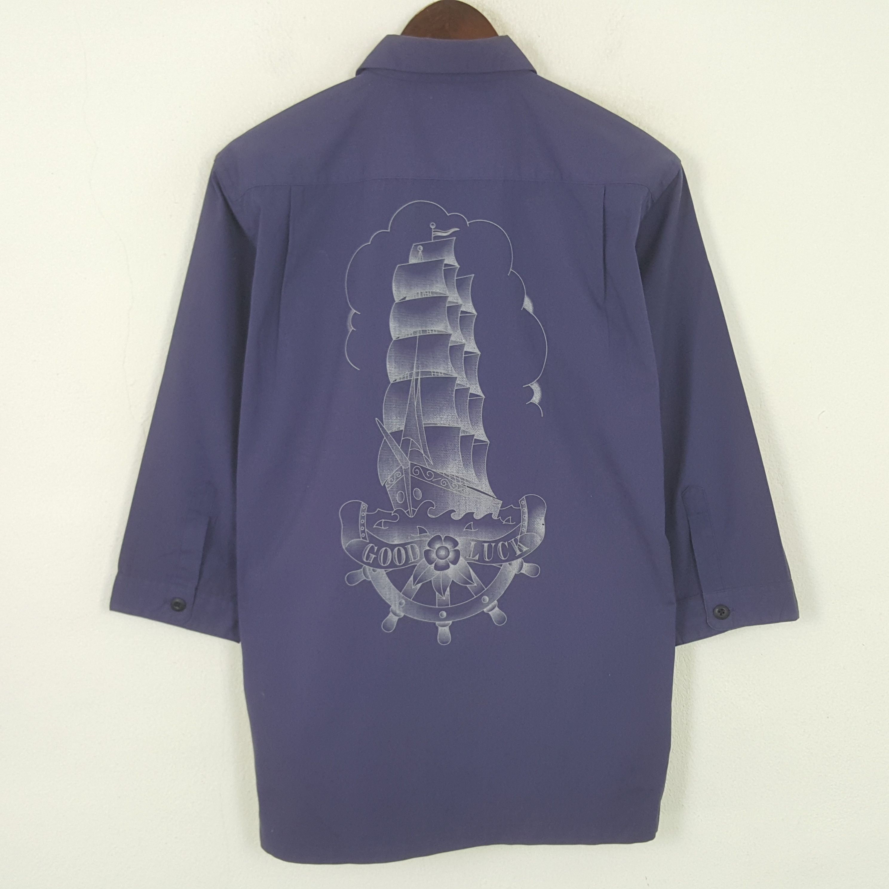 Japanese Brand Vintage Good Luck Japanese Button Up Shirt Size US M / EU 48-50 / 2 - 1 Thumbnail