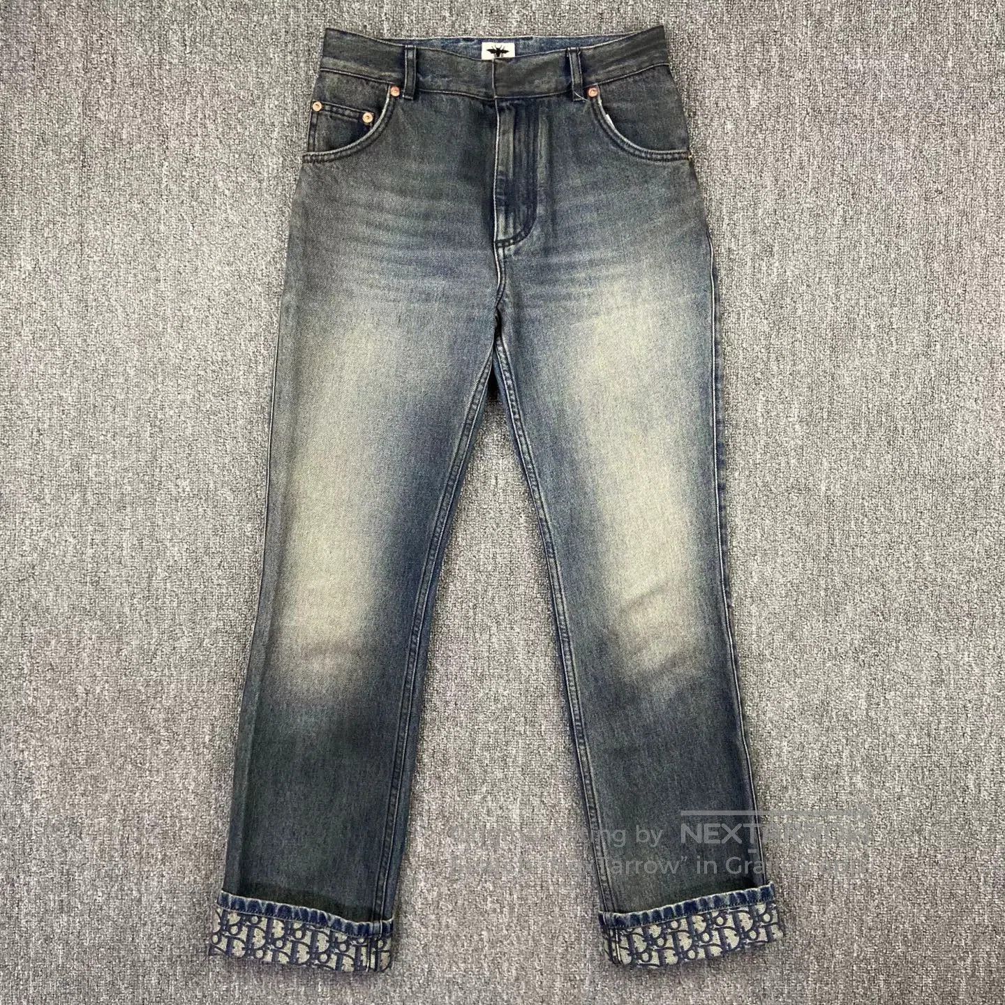Dior dior new print denim pants size 32. Size US 32 / EU 48 - 1 Thumbnail
