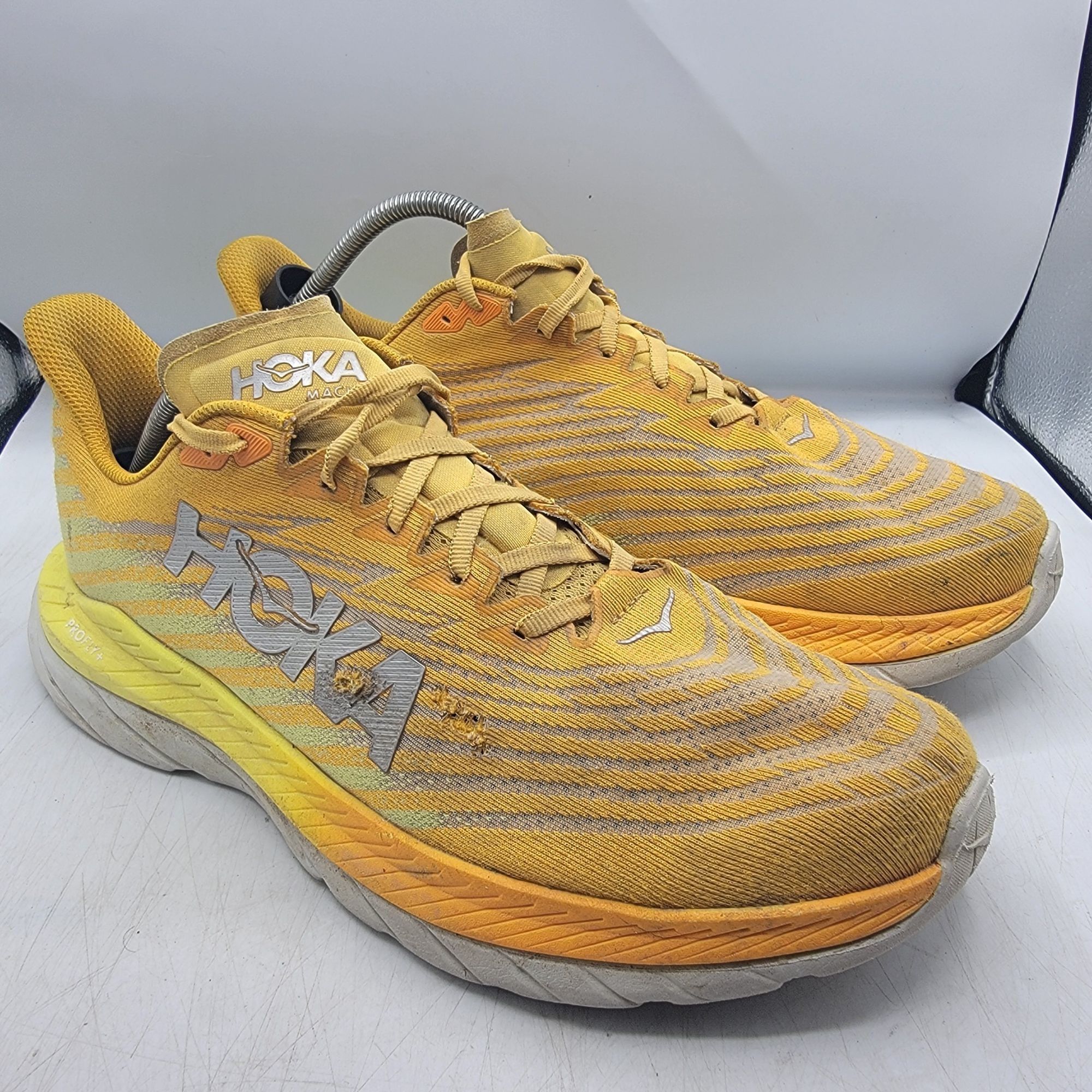 Hoka Hoka One One Mach 5 Mens 12 D Radiant Yellow Evening Primros Size US 12 / EU 45 - 1 Thumbnail