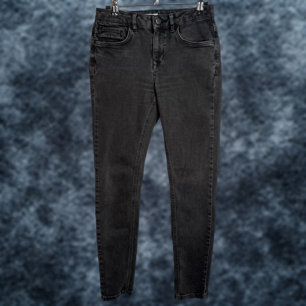Jigsaw Jigsaw Jeans Skinny Womens Black Denim 26 x 30 Richmond Jigsaw Skinny Fit Black Jeans for Women 26 Size 26" / US 2 / IT 38 - 1 Thumbnail