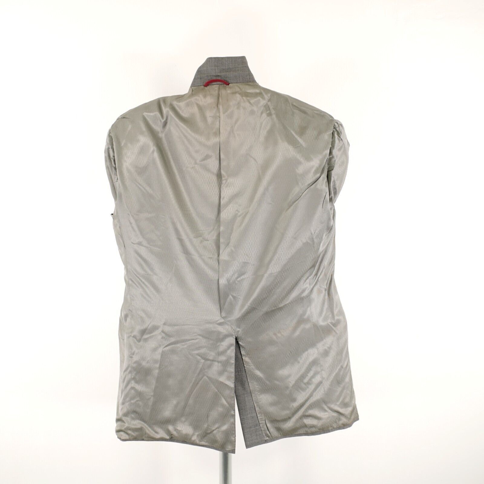 Hart Schaffner Marx Hart Schaffner Marx Heritage Plus Wool Gray Sharkskin 2 Butt Size 44L - 13 Thumbnail