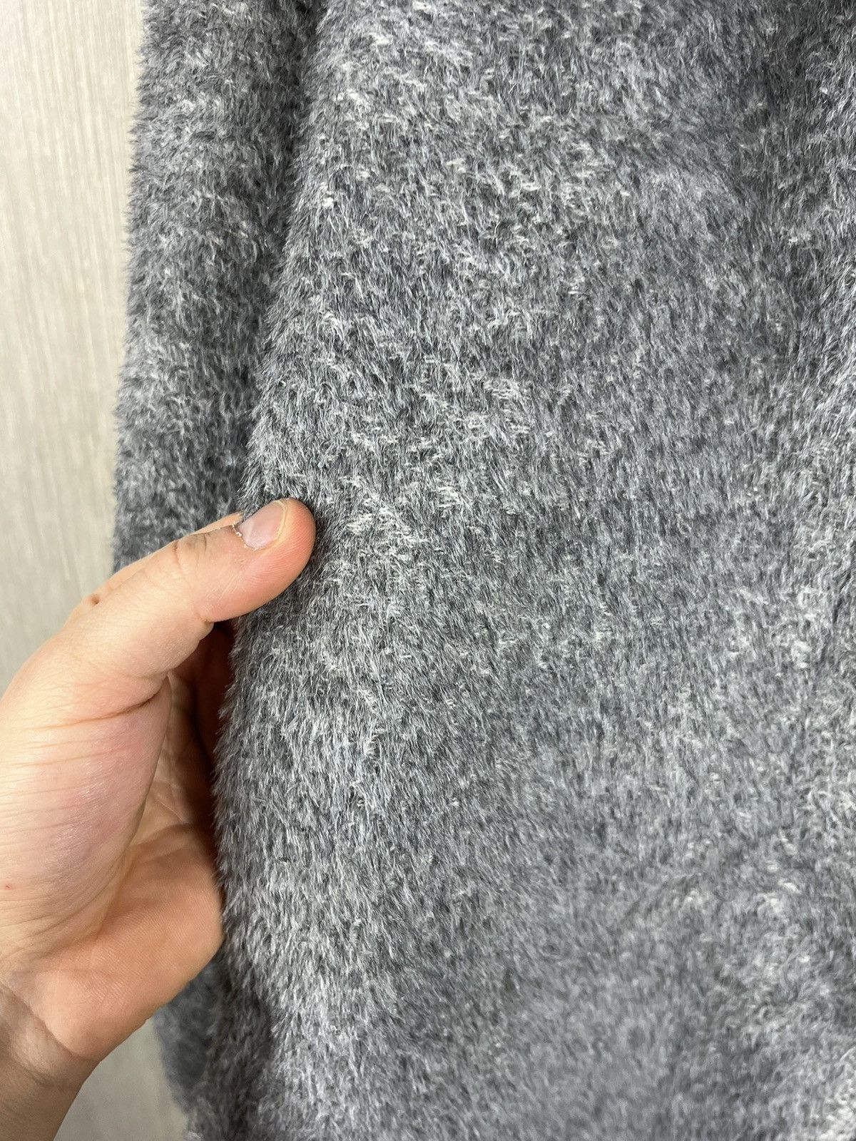 Designer × Max Mara Max Mara Studio alpaca wool coat fuzzy hairy Size M / US 6-8 / IT 42-44 - 14 Thumbnail