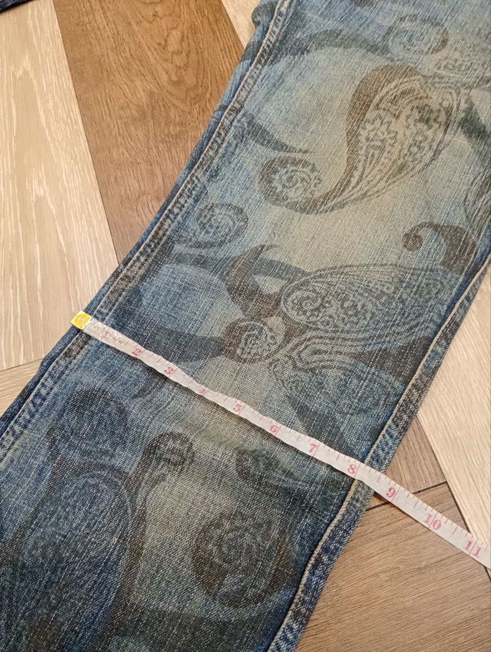 Nicole Club JAPANESE NICOLE CLUB FOR MEN PAISLEY JEANS Size US 33 - 19 Thumbnail