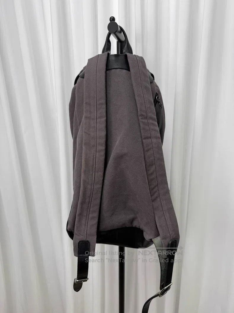 Yohji Yamamoto Yohji Yamamoto Washed Fabric Cowhide Patchwork Backpack Size ONE SIZE - 4 Thumbnail