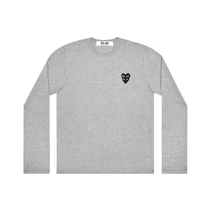 Comme des Garcons Comme des Garçons Play Gray Long Sleeve T-Shirt 0079 Size US M / EU 48-50 / 2 - 1 Thumbnail
