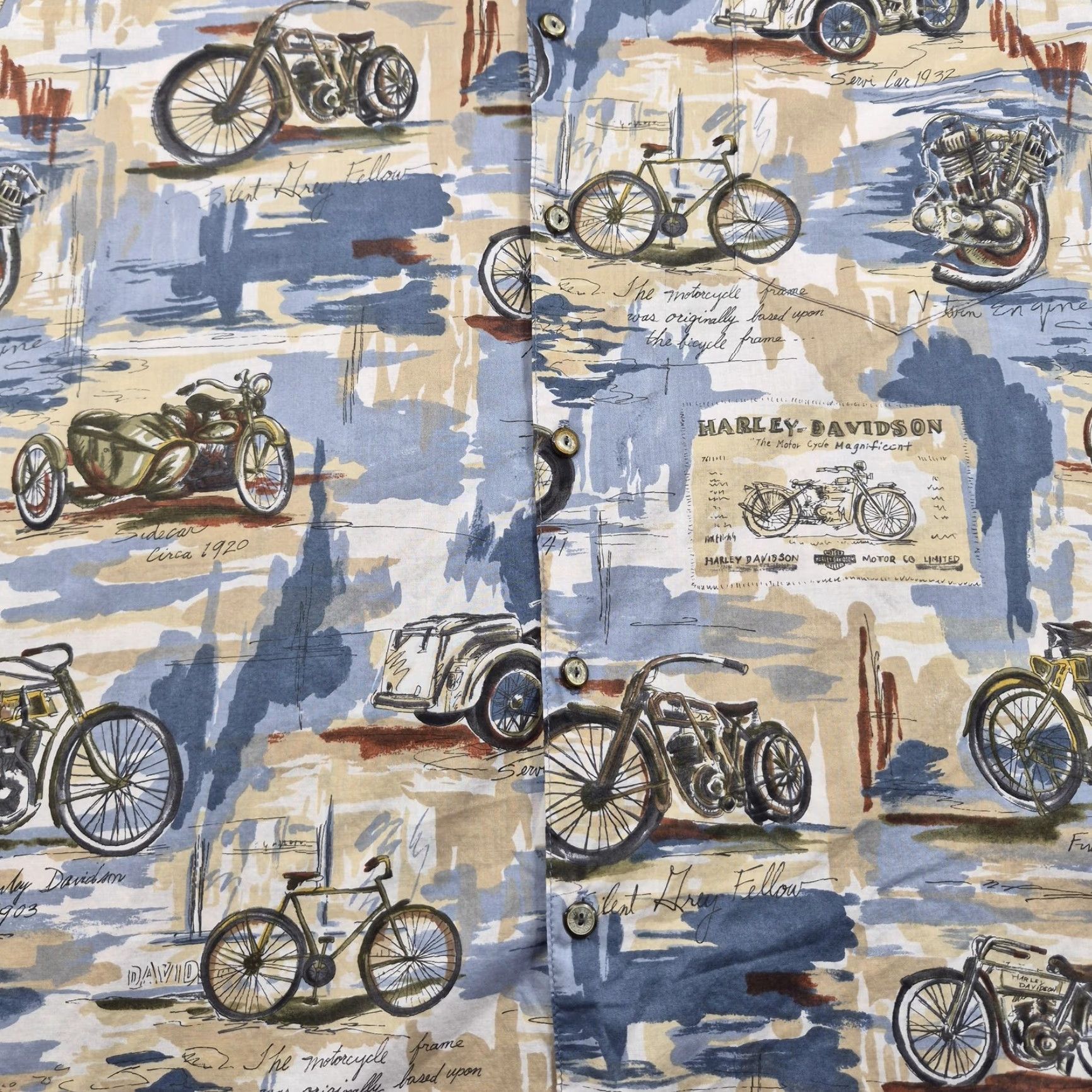 Harley Davidson Harley-Davidson Button Up Shirt Mens Large Biker Casual Hawaiian Motorcycle Shirt Size US L / EU 52-54 / 3 - 6 Thumbnail