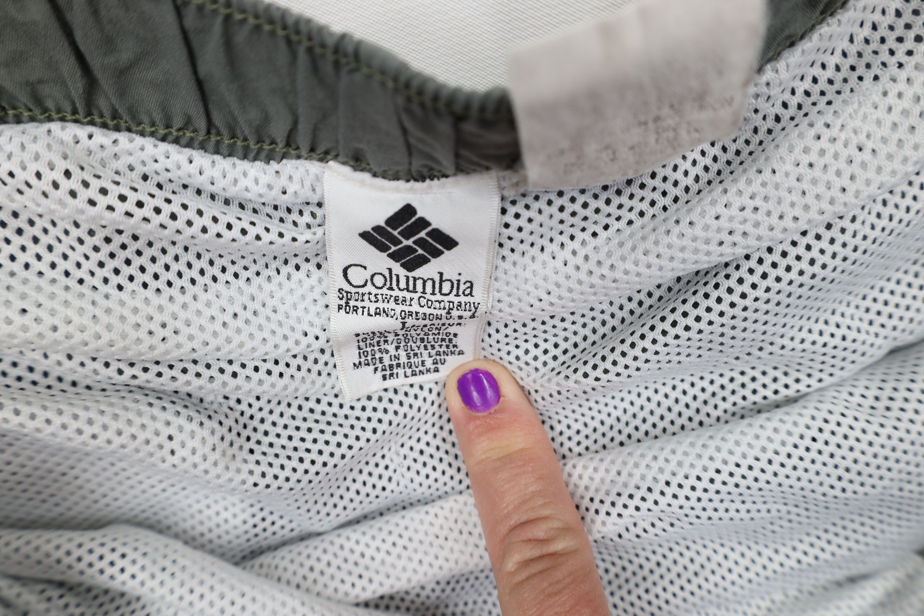 Columbia Vintage 90s Columbia Spell Belted Lined Cargo Shorts Green Size US 34 / EU 50 - 7 Thumbnail