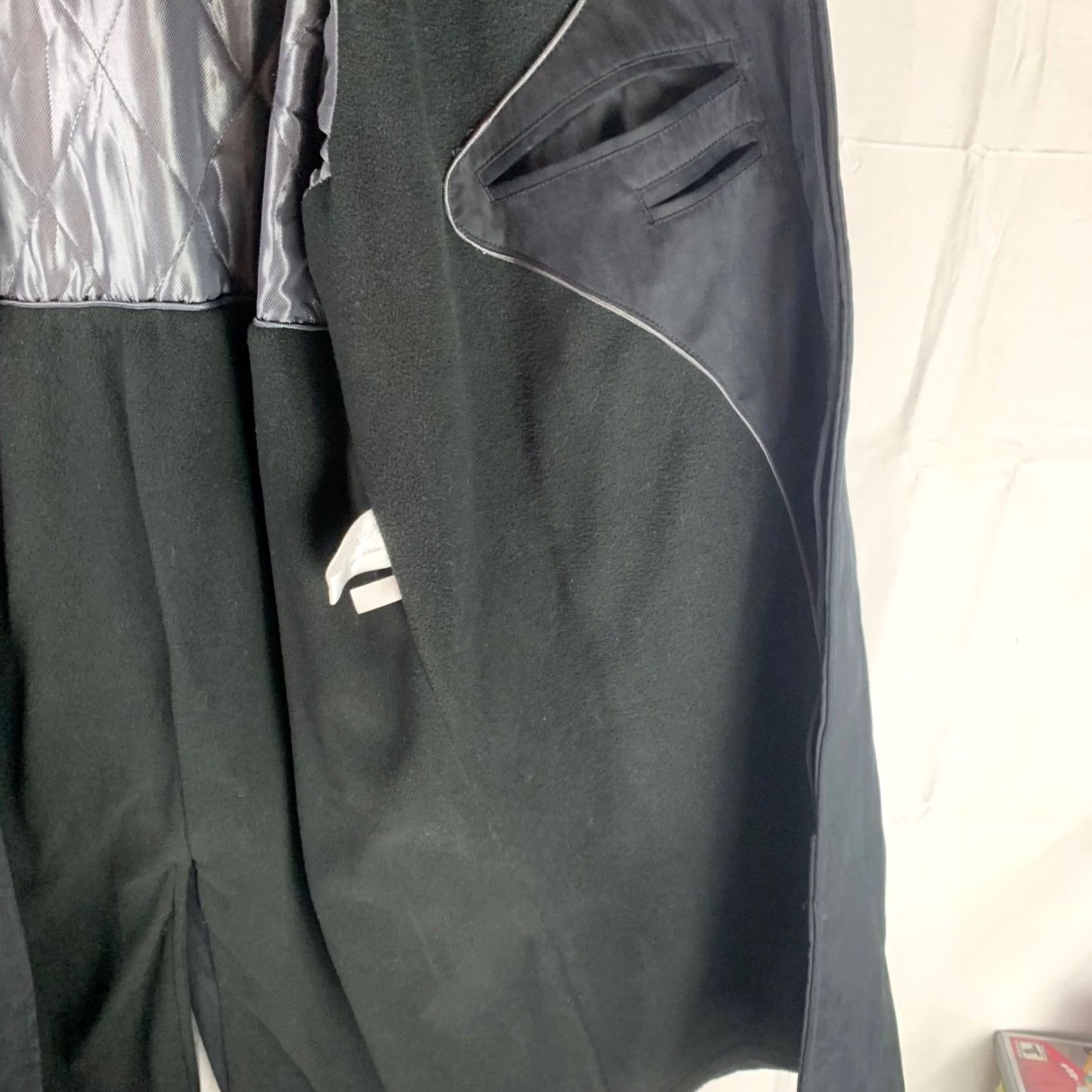 Vintage VINTAGE Paul Berman Car Coat Men Large Black Hidden Button Placket Trench Jacket Size US L / EU 52-54 / 3 - 5 Thumbnail