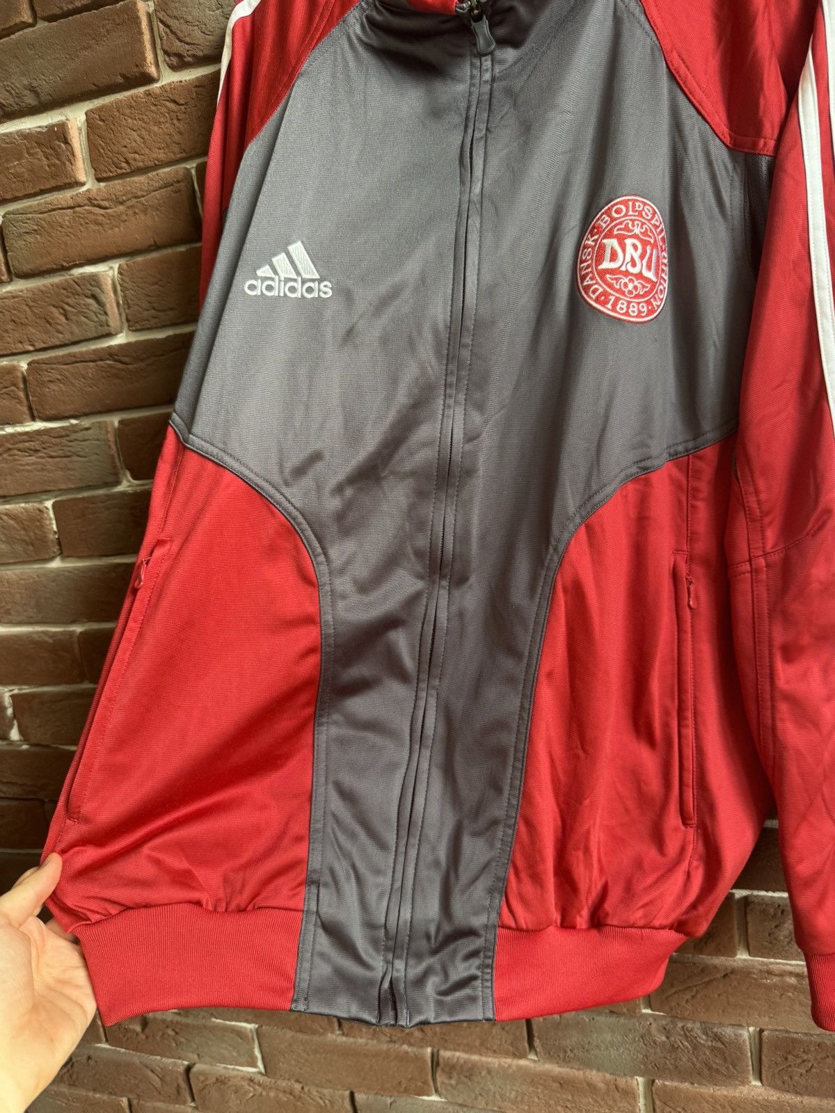 Adidas ADIDAS Dansk Boldspil Union Denmark Track Jacket Soccer 2004 Size US XXL / EU 58 / 5 - 6 Thumbnail