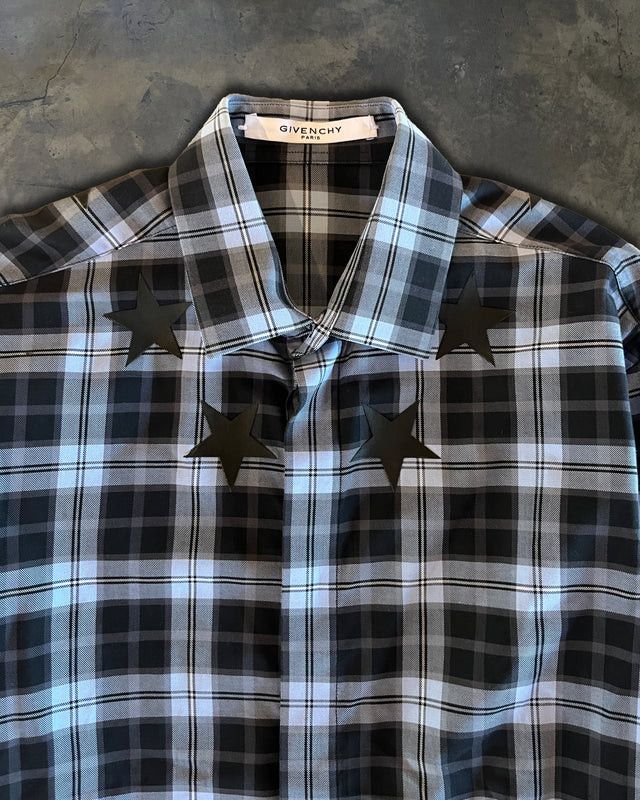 Givenchy GIVENCHY SS2015 STAR PLAID BUTTON UP Size US S / EU 44-46 / 1 - 2 Thumbnail
