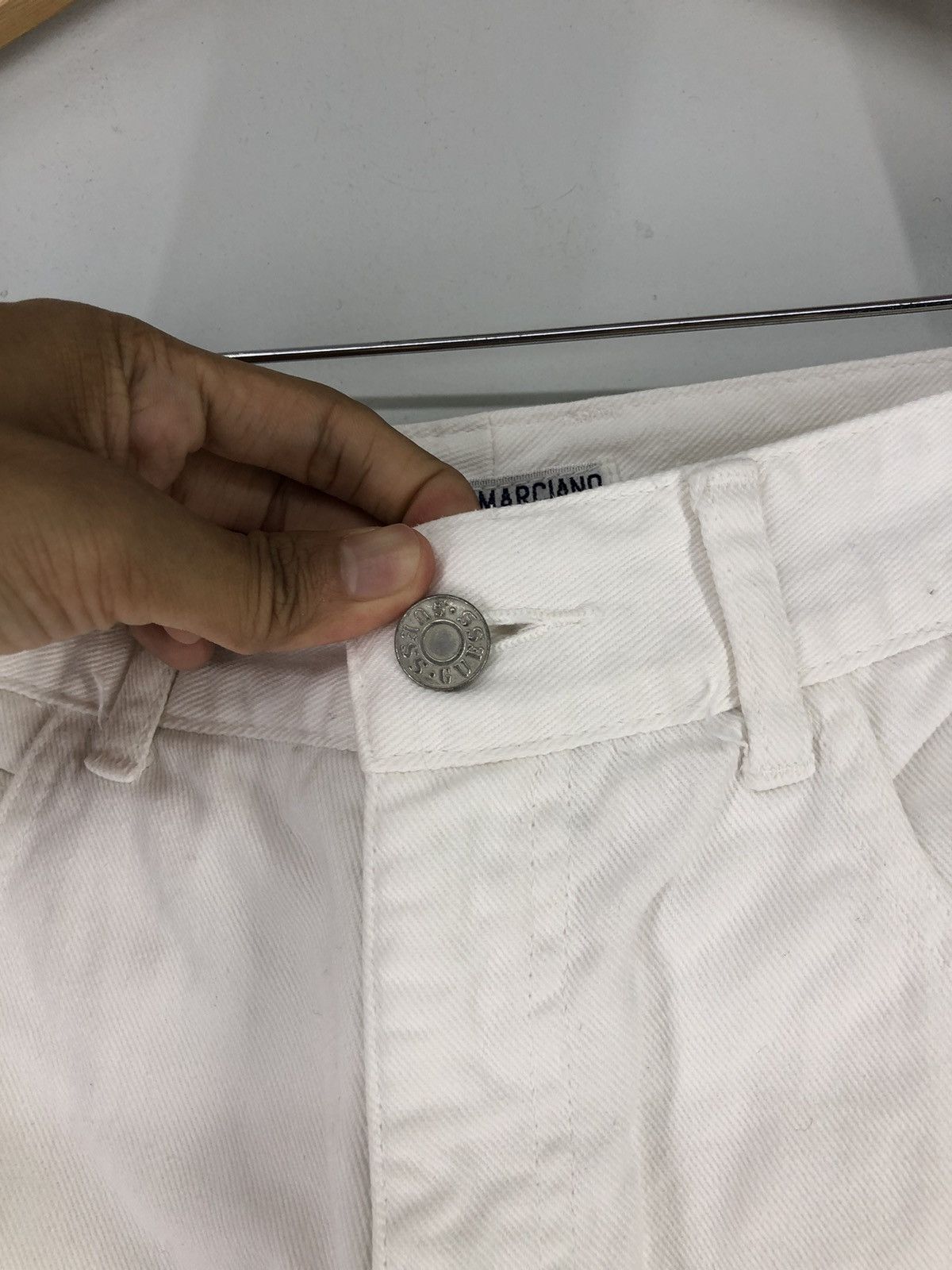 Guess Vintage Guess Georges Marciano White Jeans Size 25" / US 0 / IT 36 - 8 Thumbnail