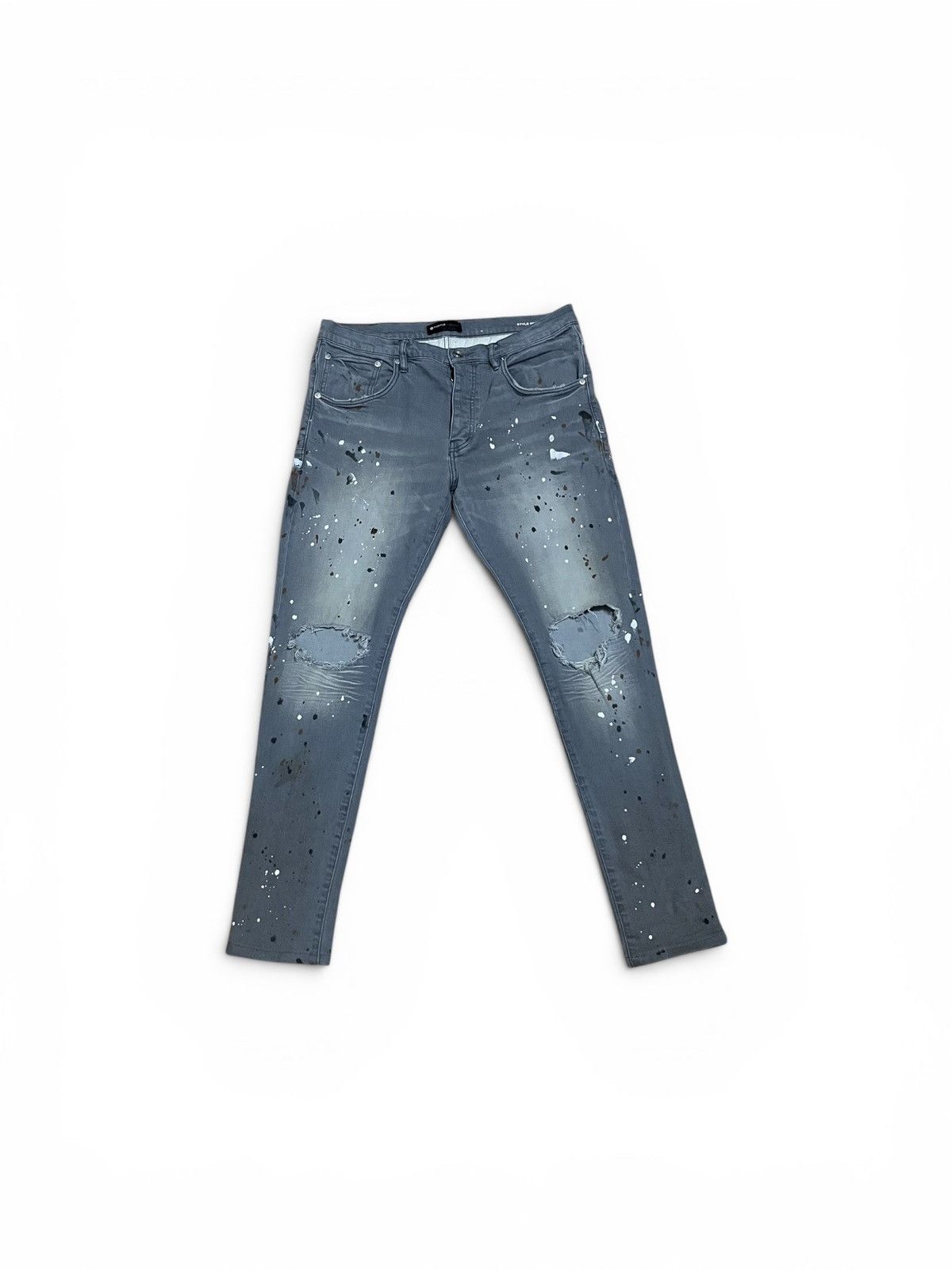 Purple Brand Purple Brand Jeans P002 Paint Splatter Size US 34 / EU 50 - 1 Thumbnail