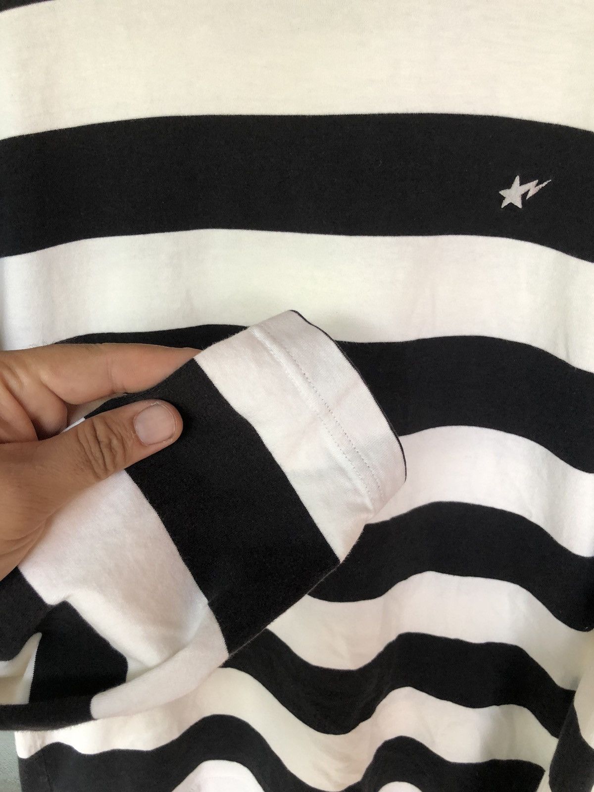 Bape Vintage Bathing Ape Made With General Striped Long Sleeve Size US M / EU 48-50 / 2 - 4 Thumbnail
