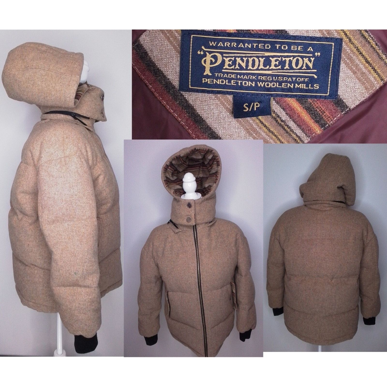 Pendleton Pendleton Down Jacket Women's Small Wool Blend Puffer Size S / US 4 / IT 40 - 1 Thumbnail