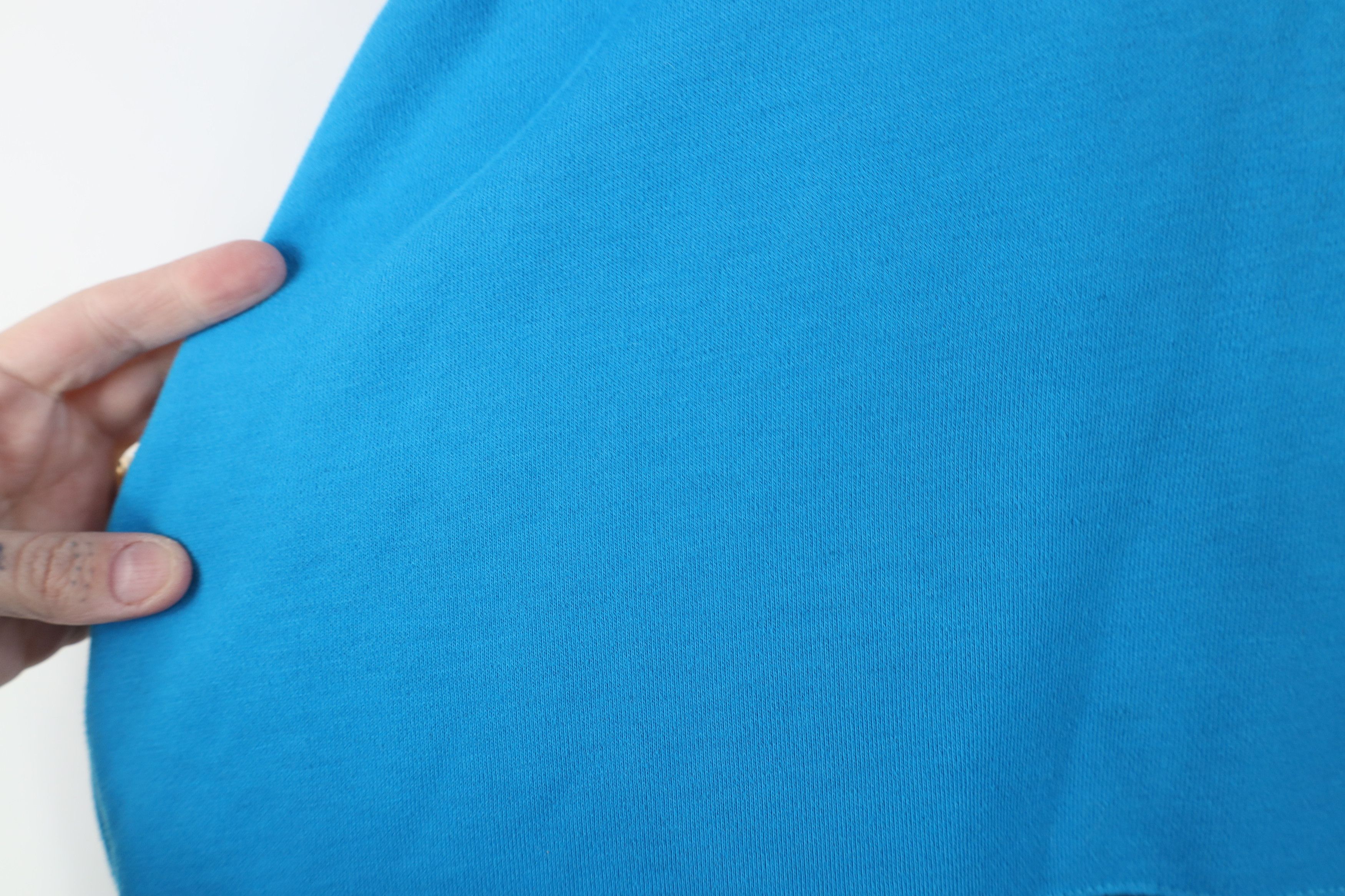 Vintage Vintage 90s Streetwear Block Baggy Henley Sweatshirt Blue Size US XL / EU 56 / 4 - 6 Thumbnail