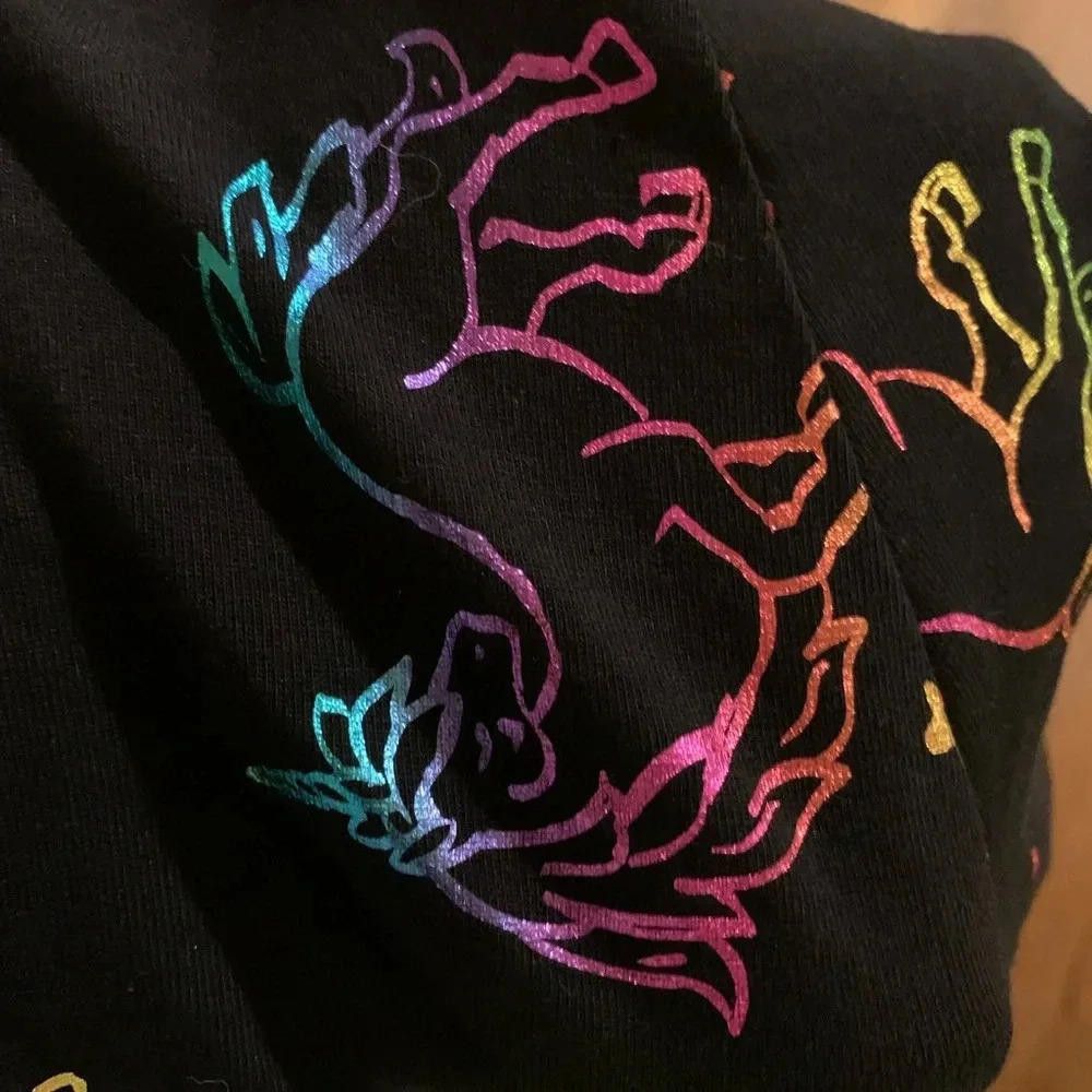 Rap Tees Unicorn Print Black Leggings Size US 26 / EU 42 - 3 Thumbnail