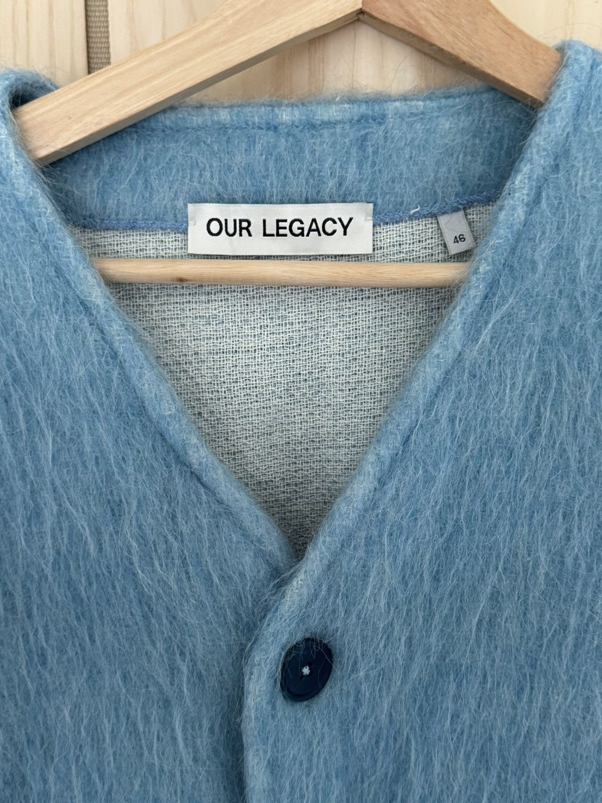 Our Legacy Cardigan Baby Blue Mohair