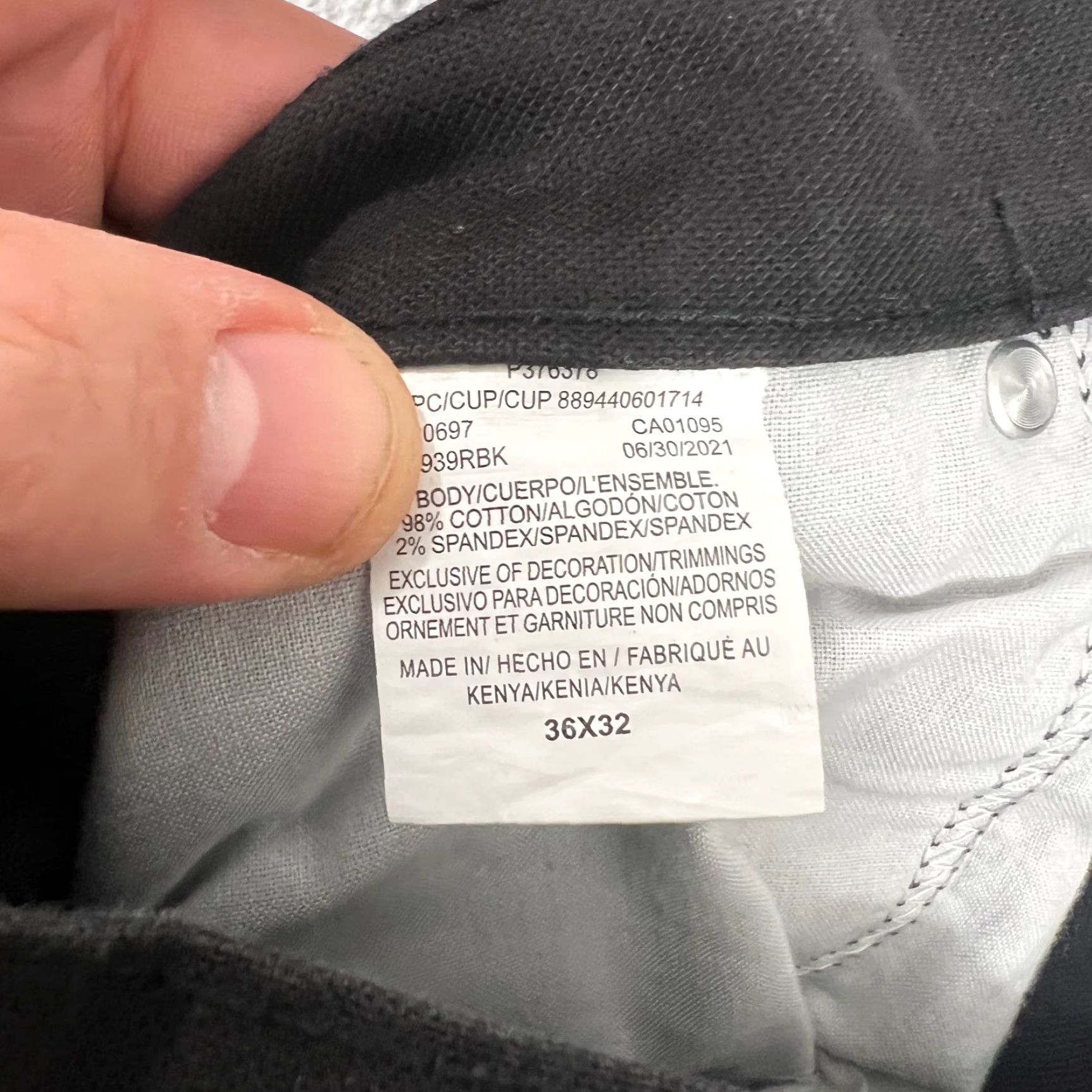 Levi's Levi's 511 Jeans Mens Slim Straight Black Denim Stretch Cotton Blend 30x30 Regular Waist 30 Inseam 30 Vintage No Size US 30 / EU 46 - 6 Thumbnail