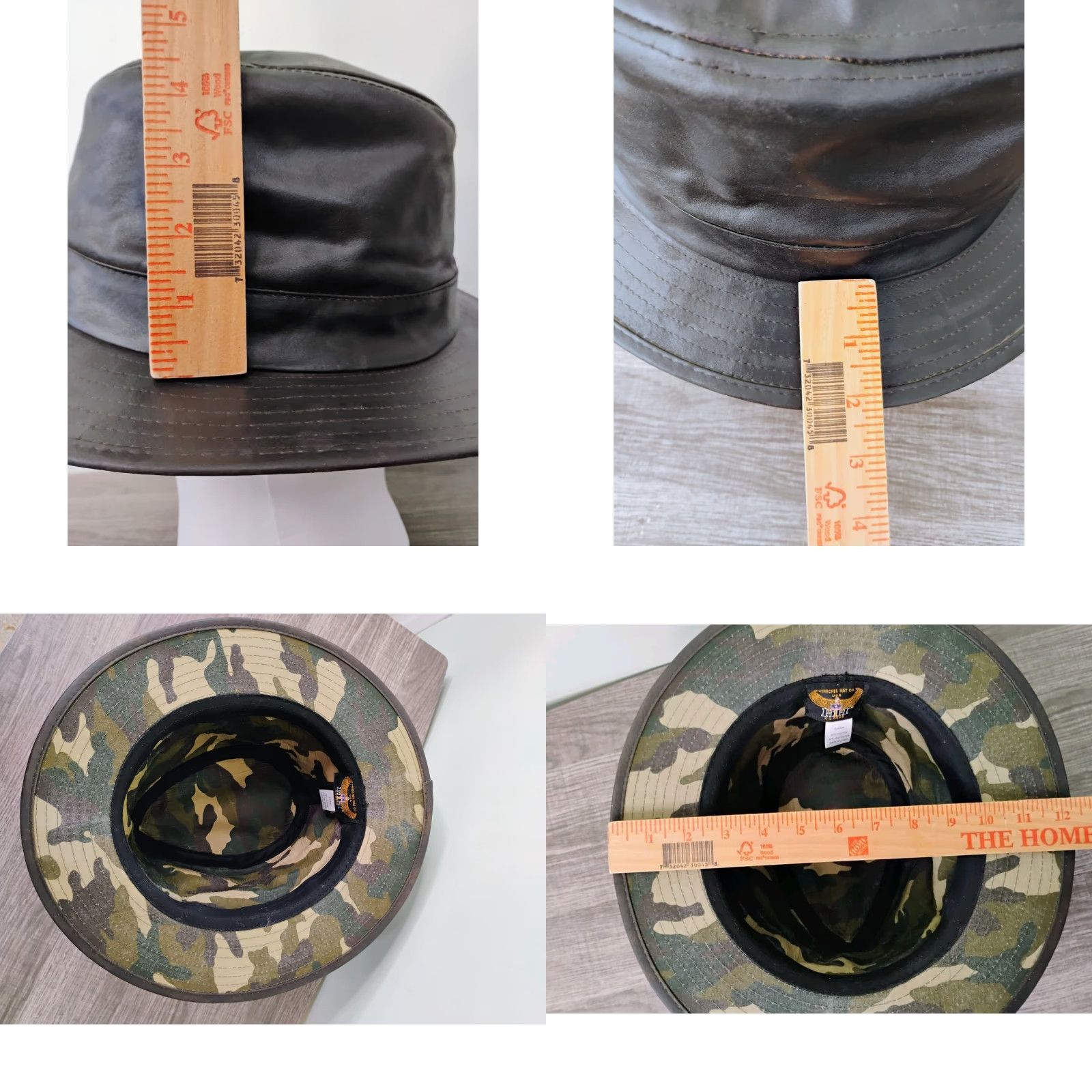 Vintage VINTAGE Henschel Hat Outback Cowboy Camo Hunting Western Rugged Outdoor XL Brown Otter Waxed Cotton blend Fedora Men Size ONE SIZE - 8 Thumbnail