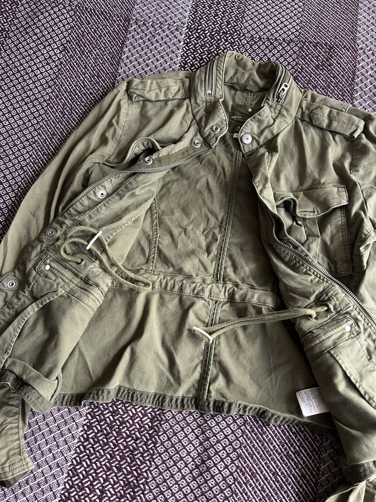 G-Star G-star Raw Cargo Line Women Denim Jacket Military Style Sz M Size M / US 6-8 / IT 42-44 - 10 Thumbnail