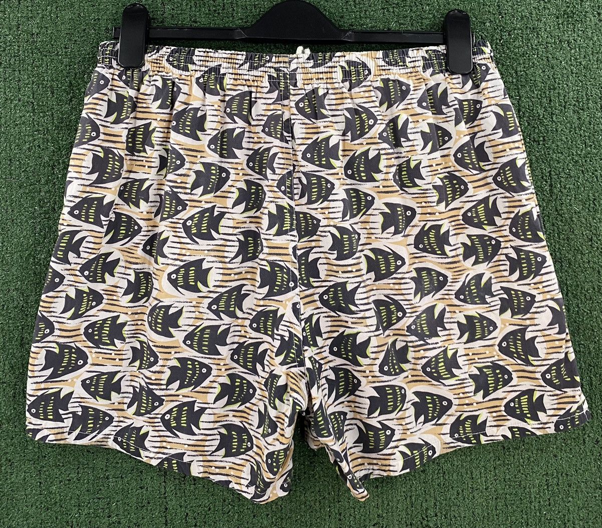 Lacoste VTG 90’s Izod Lacoste All Over Fish Print Lined Swim Shorts Size US 32 / EU 48 - 7 Thumbnail