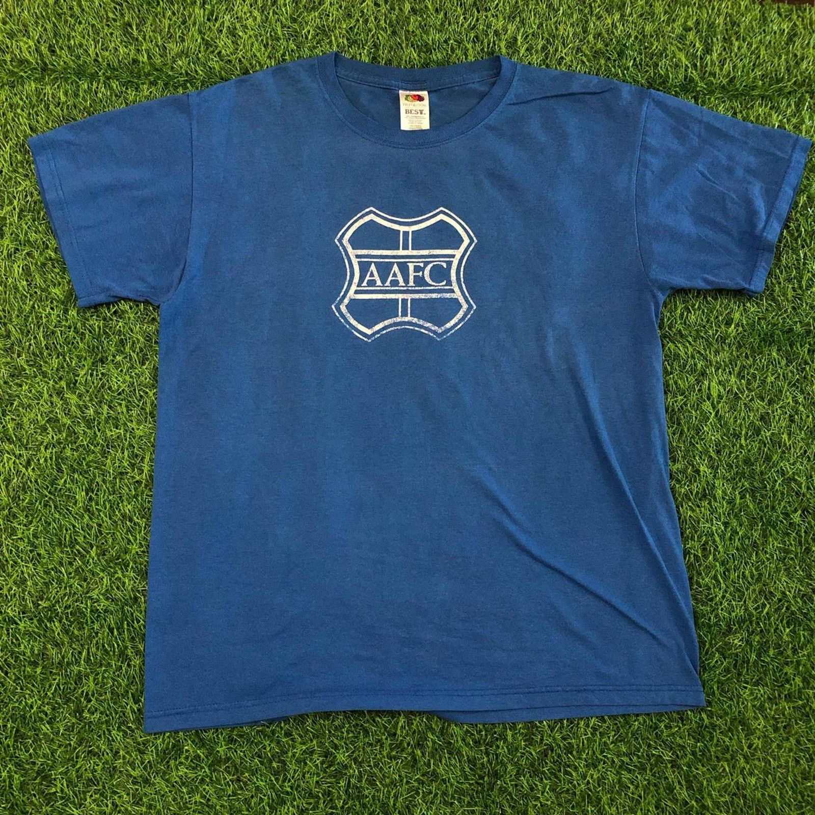 Hanes Men’s Blue AAFC Graphic Number Tee Size US L / EU 52-54 / 3 - 1 Thumbnail