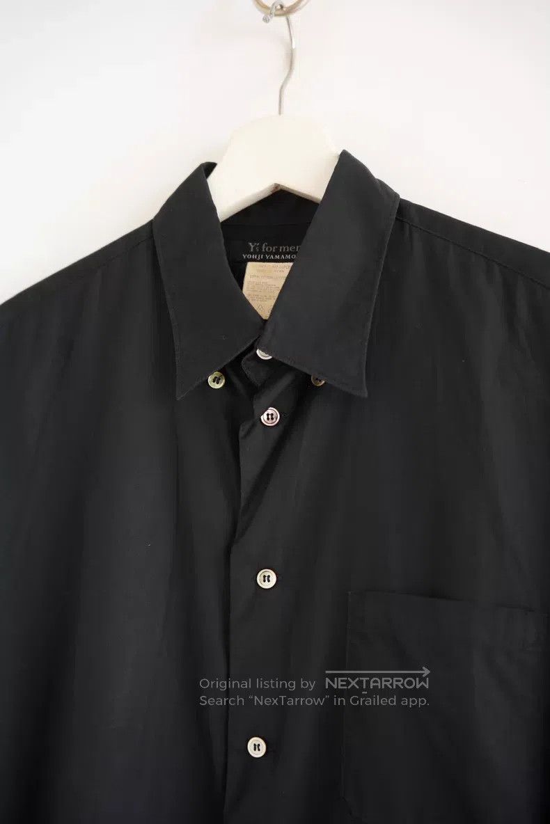 Yohji Yamamoto Yohji Yamamoto 90s button-down black shirt Size US S / EU 44-46 / 1 - 3 Thumbnail