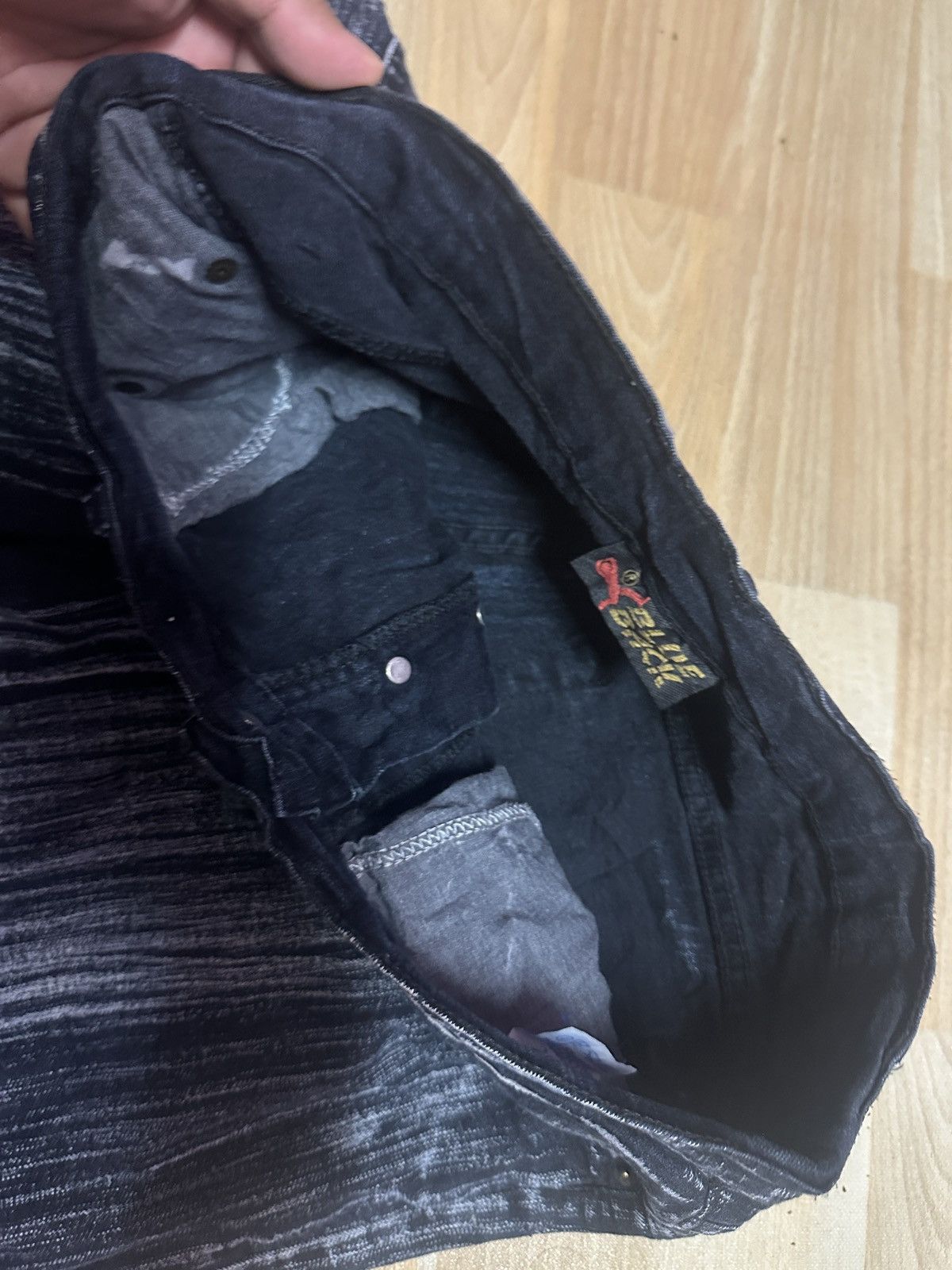 Japanese Brand Rare🔥🔥Striped Stretchable Denim Size US 31 - 9 Thumbnail