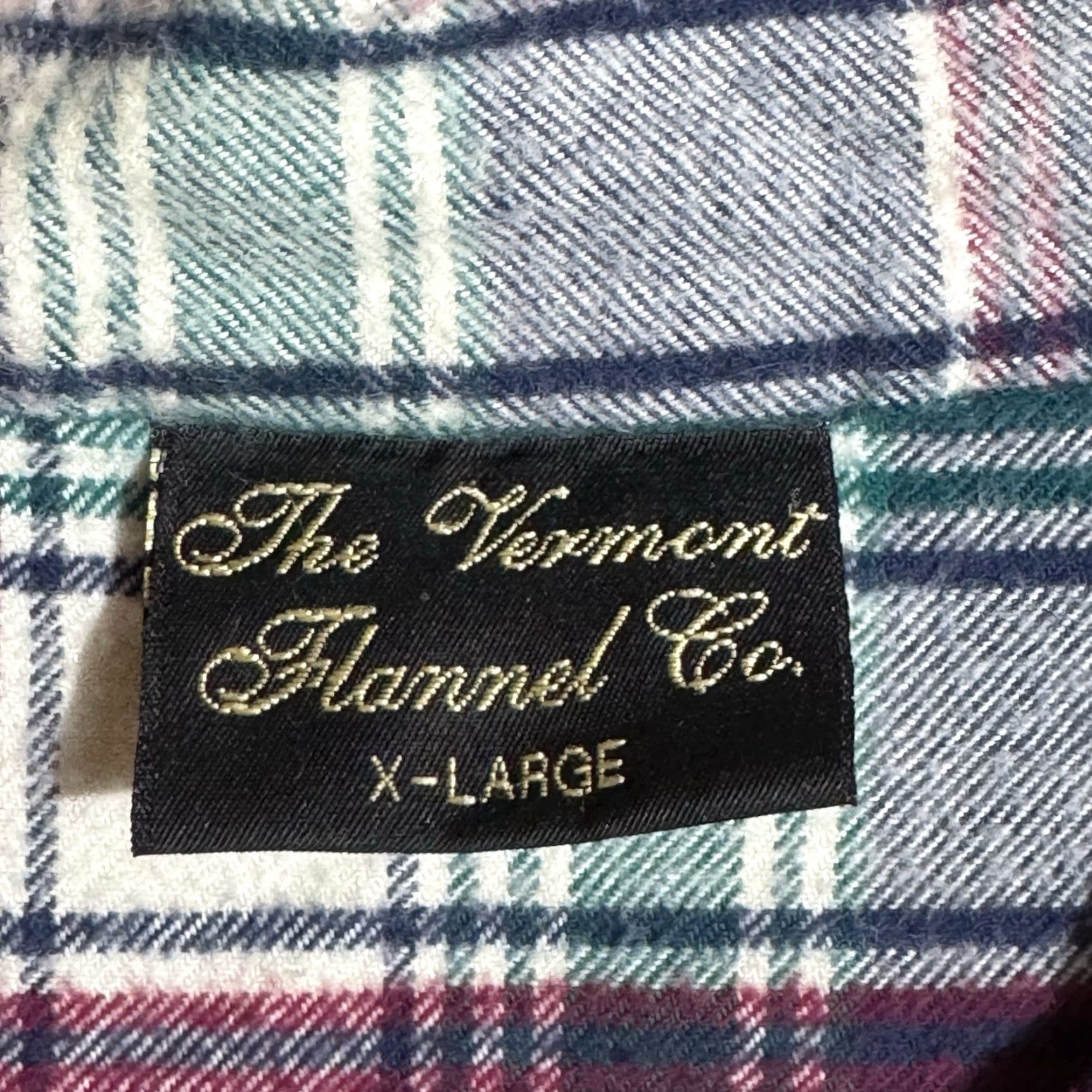 CO Vermont Flannel Co 1/4 Button Shirt Womens XL Grunge Heavy Oversize Western Plaid Multicolor Long Sleeve Mens? Womens? Wait. Size XL / US 12-14 / IT 48-50 - 3 Thumbnail