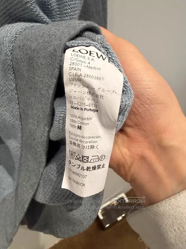Loewe Loewe Big Logo Reverse Sweatshirt, Gray Size M / US 6-8 / IT 42-44 - 4 Thumbnail