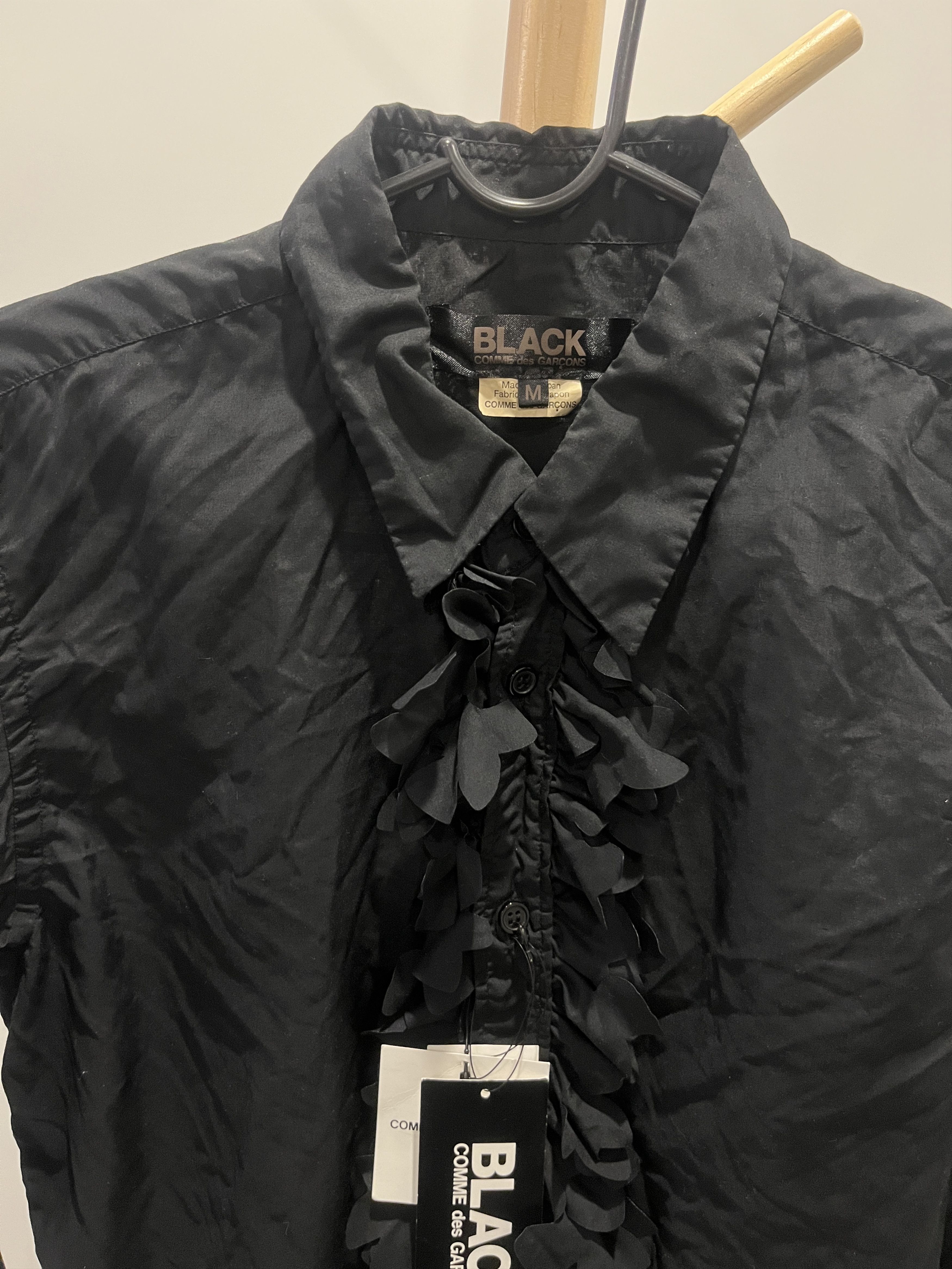 Comme des Garcons Black Comme des Garcones 'Black' Ruffled flower Shirt Size M / US 6-8 / IT 42-44 - 2 Thumbnail