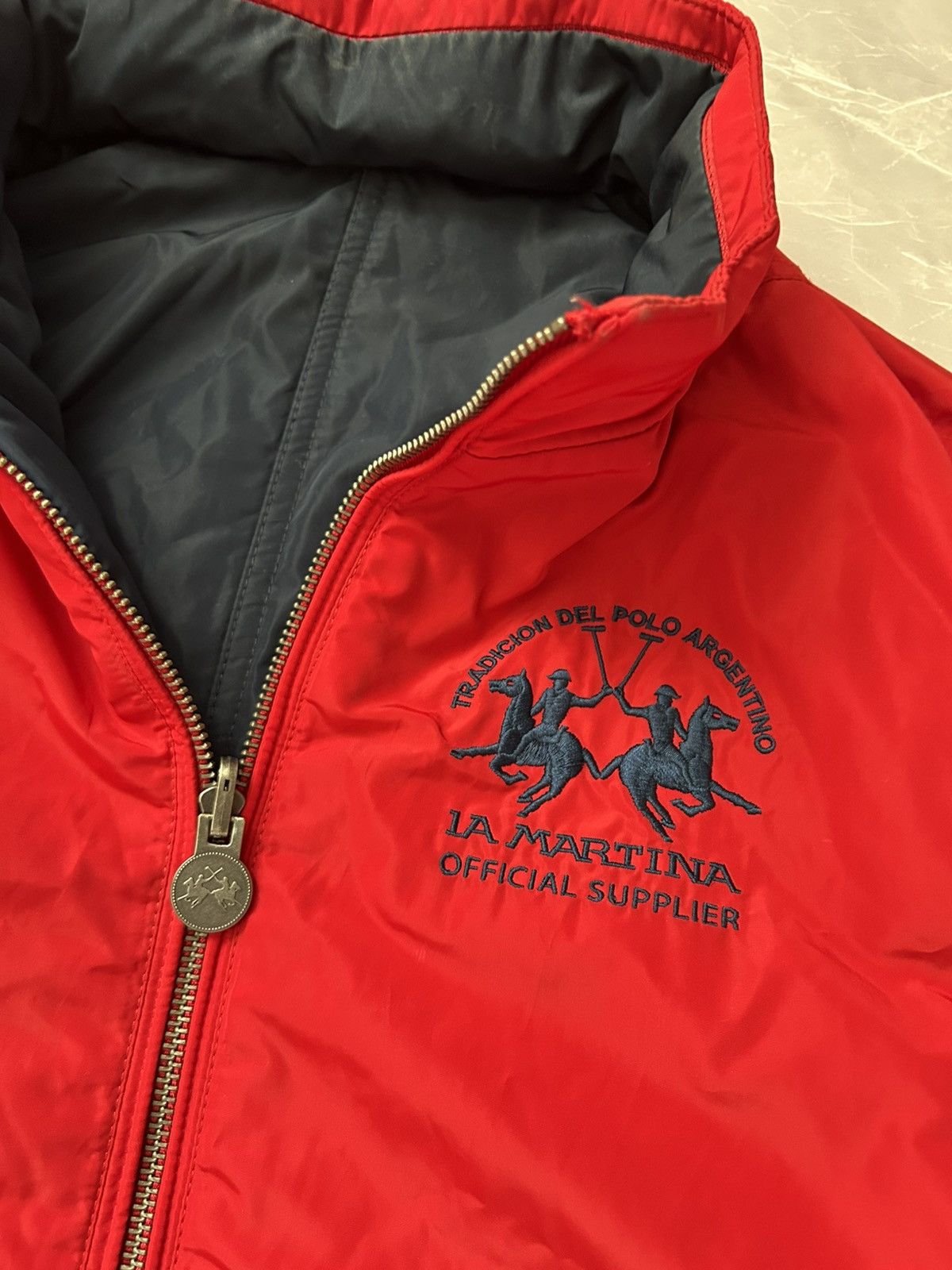 La Martina LA MARTINA Argentina Full Zip Big Logo Reversible Jacket Size US L / EU 52-54 / 3 - 3 Thumbnail
