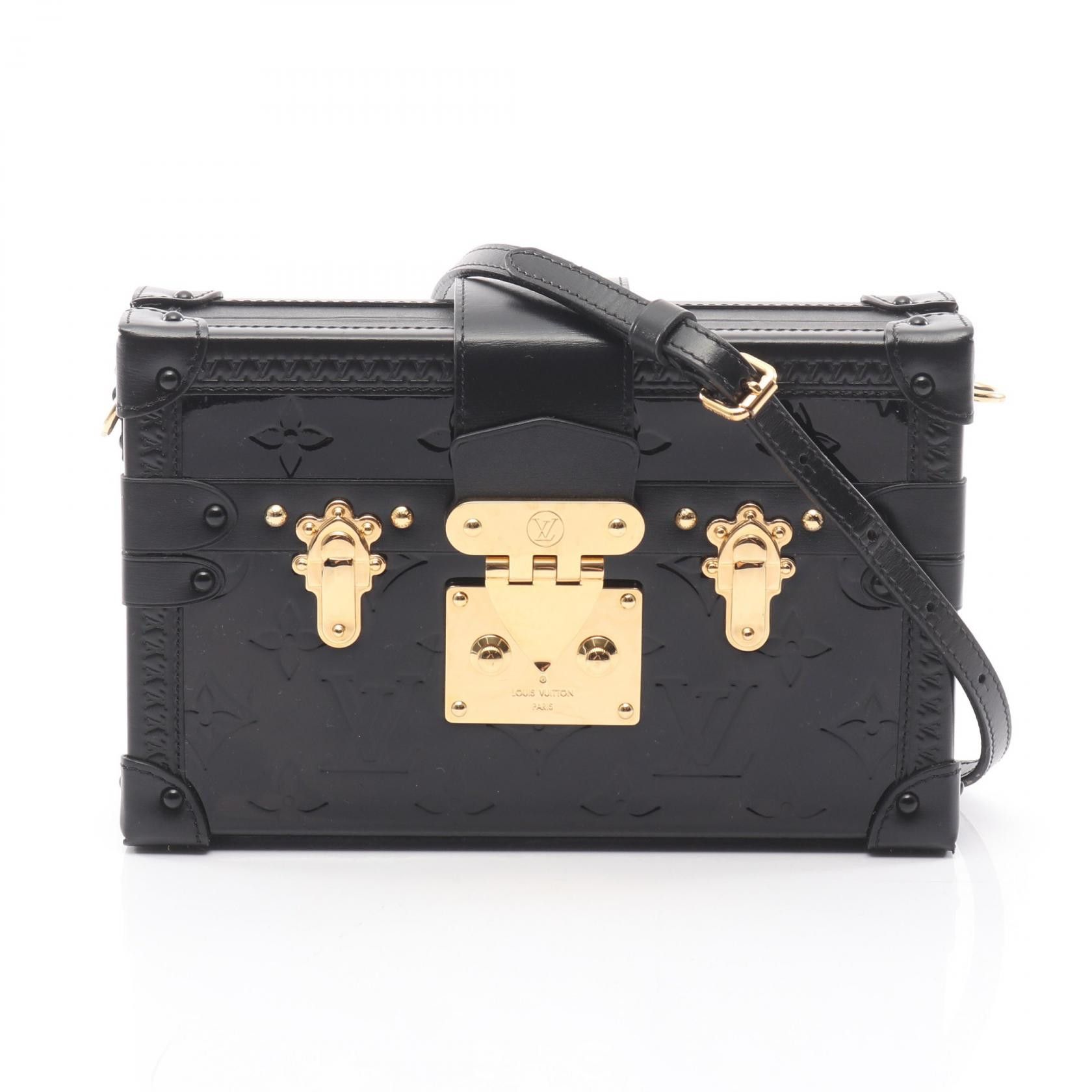 Louis Vuitton Louis Vuitton Louis Vuitton Petite Malle Monogram Vernis leather shoulder bag Leather Shoulder Bag M54180 DUTY FREE for USA Size ONE SIZE - 1 Thumbnail