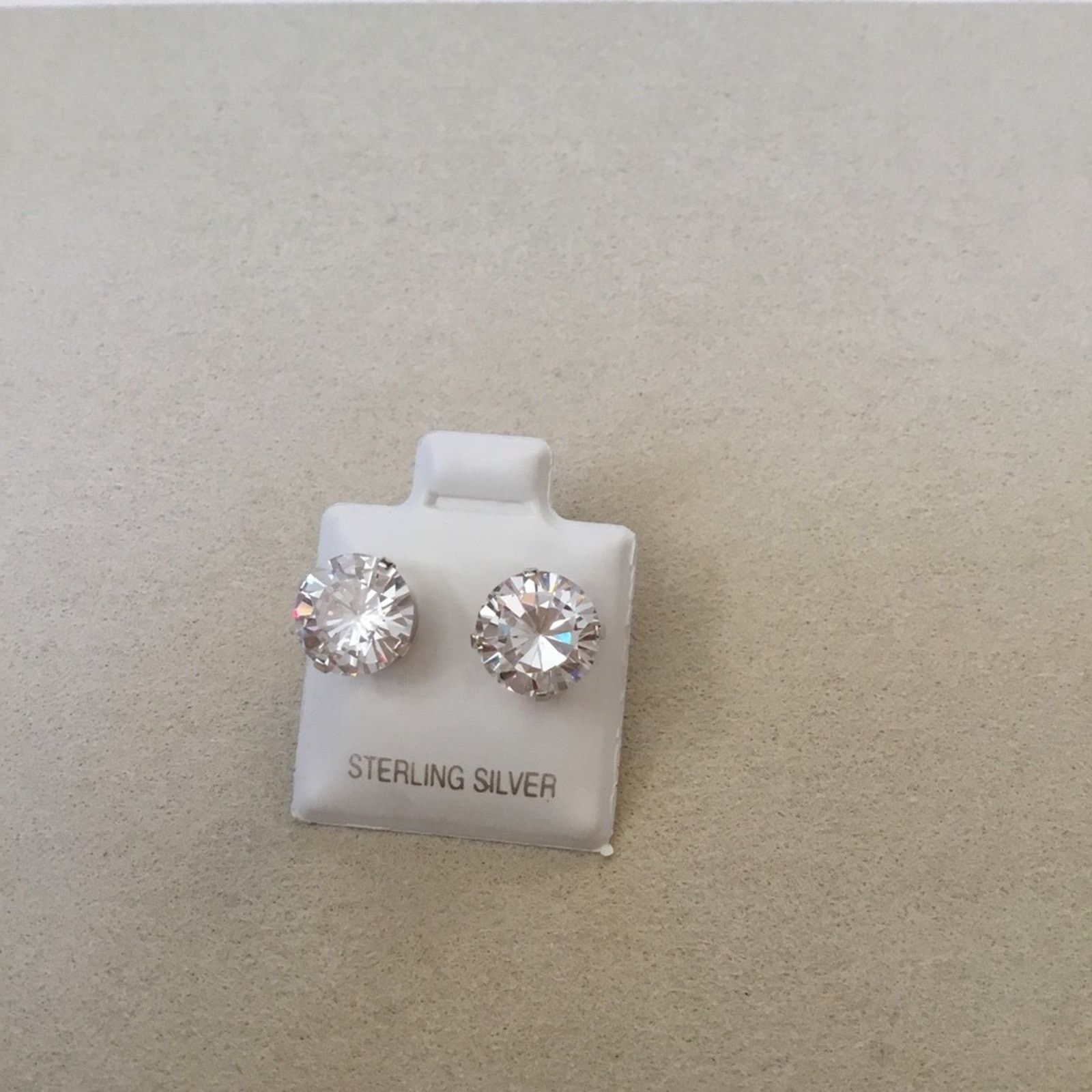 Other Sterling Silver Crystals Stud Earrings Size ONE SIZE - 3 Thumbnail