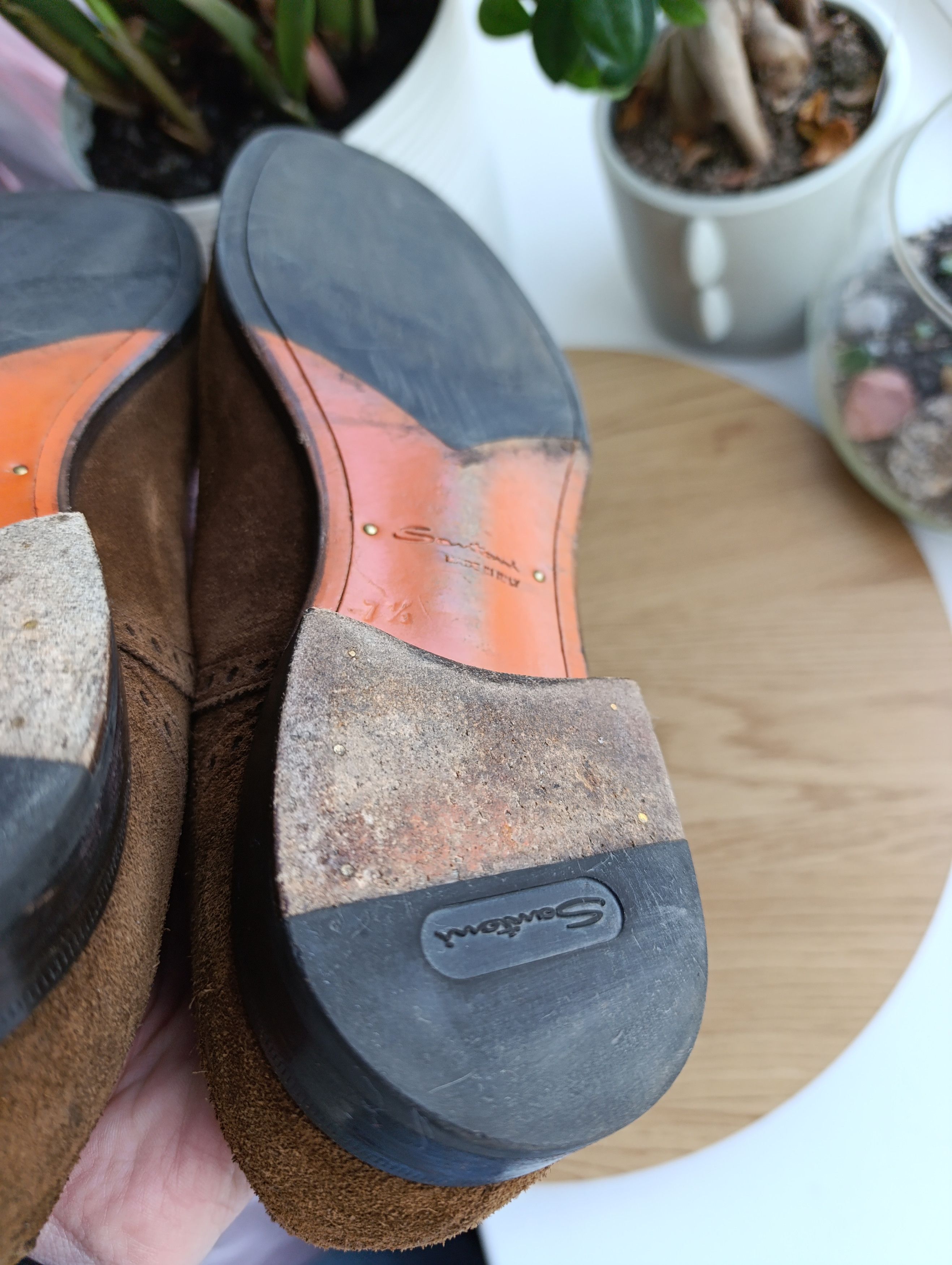 Designer × Santoni SANTONI MENS SUIDE OXFORD Size US 8.5 / EU 41-42 - 14 Thumbnail
