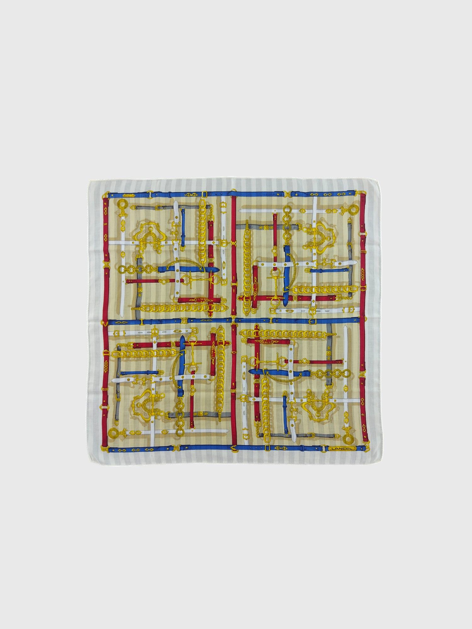 Lancel Vintage Lancel Handkerchief Neckerchief Bandana H020F Size ONE SIZE - 2 Thumbnail