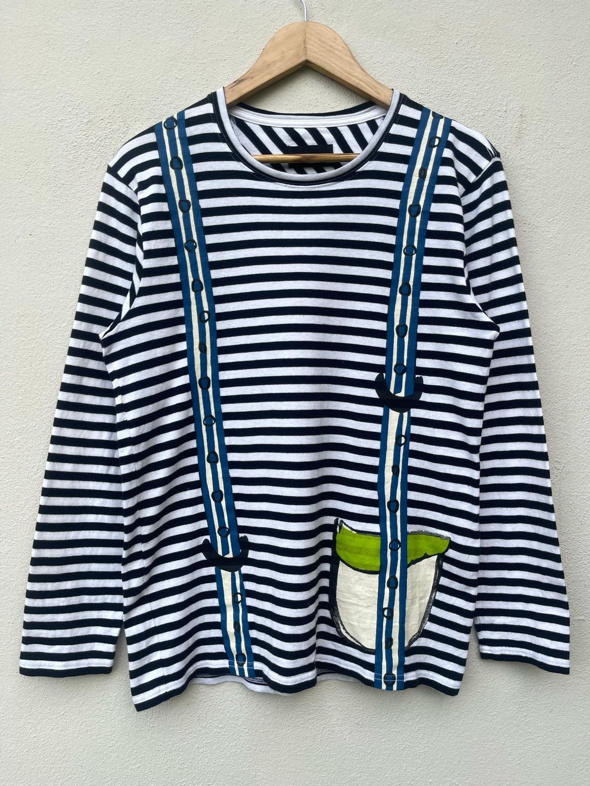 Issey Miyake × Japanese Brand × Tsumori Chisato Issey Miyake Tsumori Chisato Border Line Longsleeve Tee Size US M / EU 48-50 / 2 - 1 Thumbnail