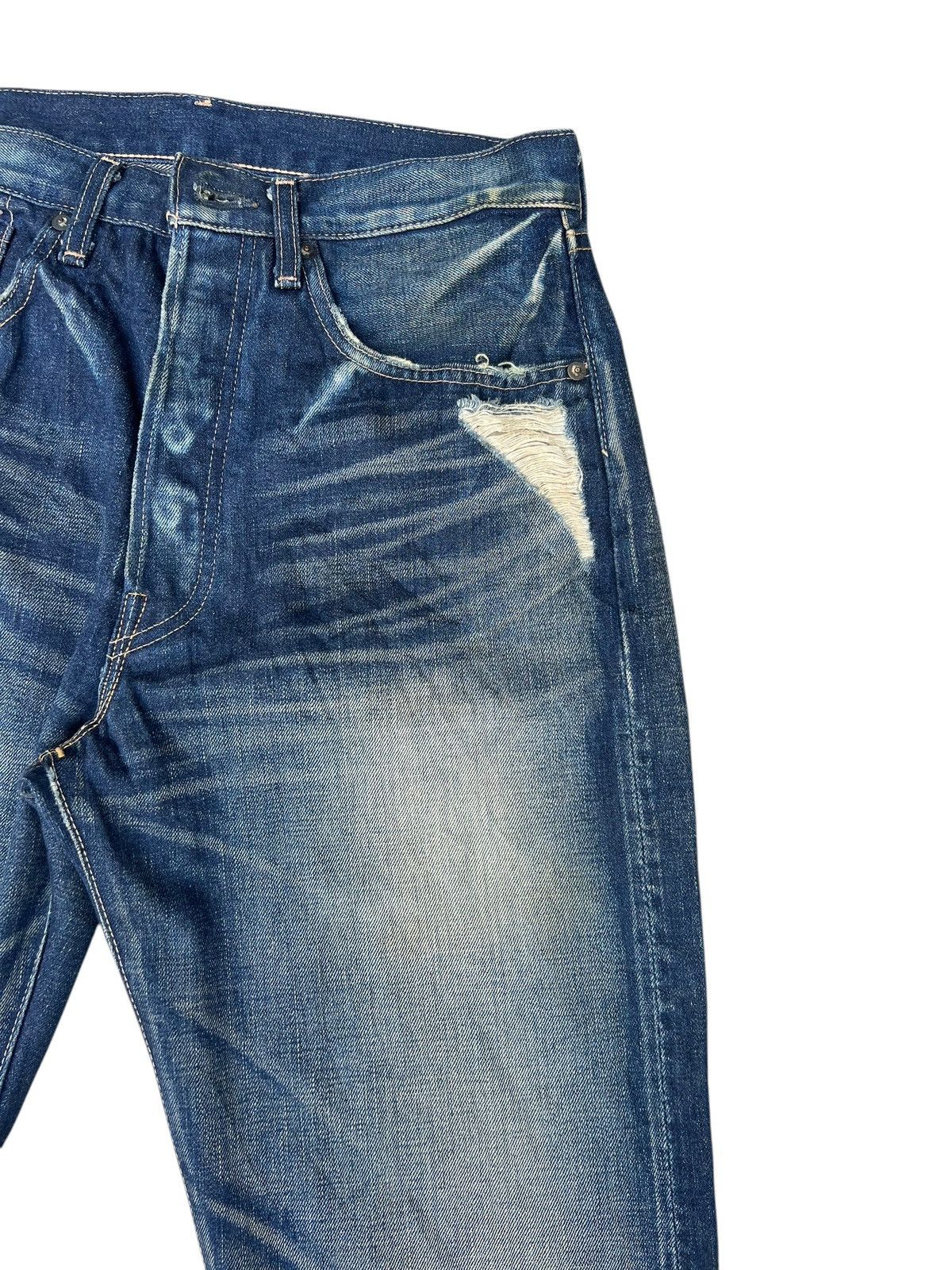 Levi's Vintage Clothing WW2 Model 2006 LVC Levi’s S501XX Big E Denim Selvedge Jeans Size US 31 - 11 Thumbnail