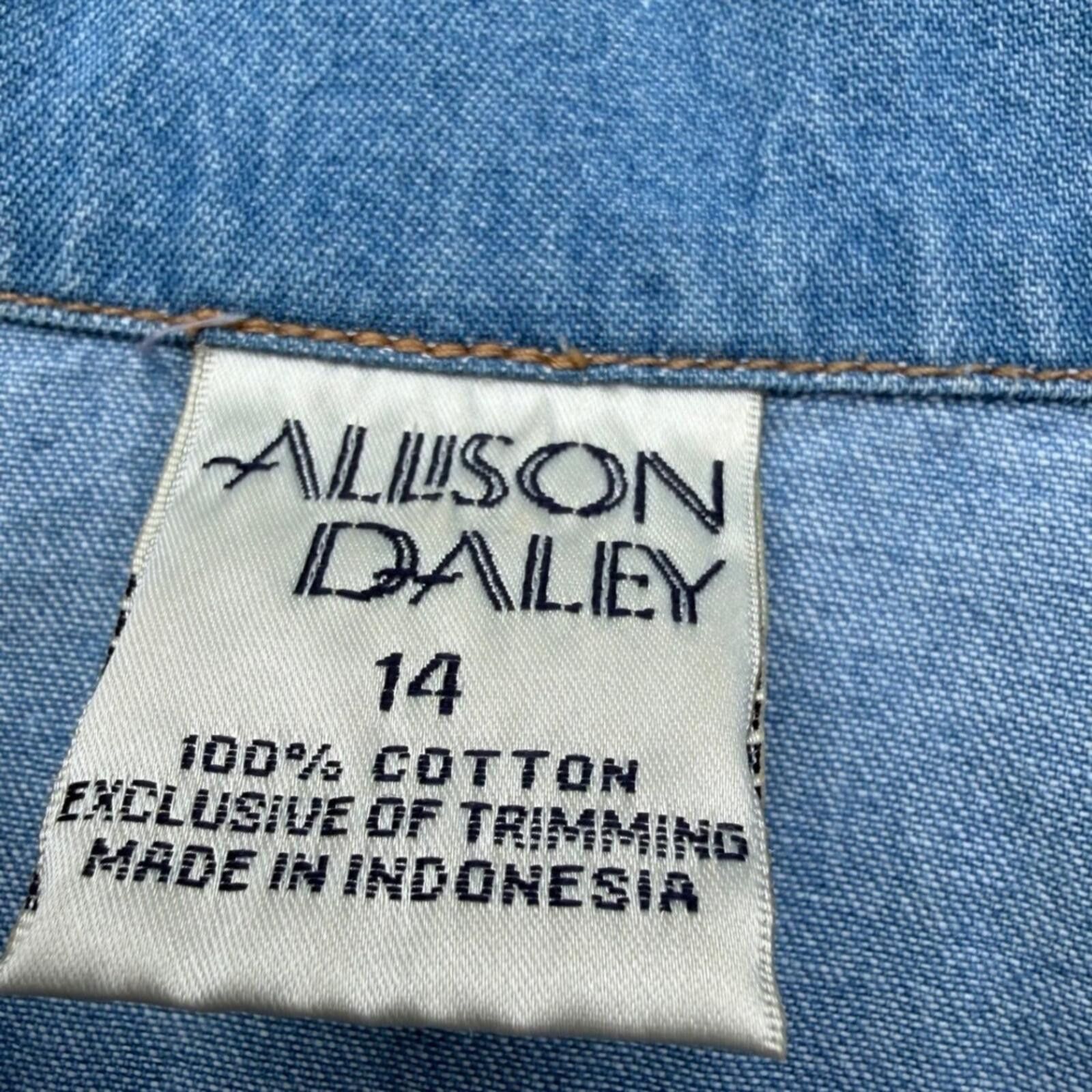 Other Allison Daley Denim Button Down Shirt Size XL / US 12-14 / IT 48-50 - 5 Thumbnail