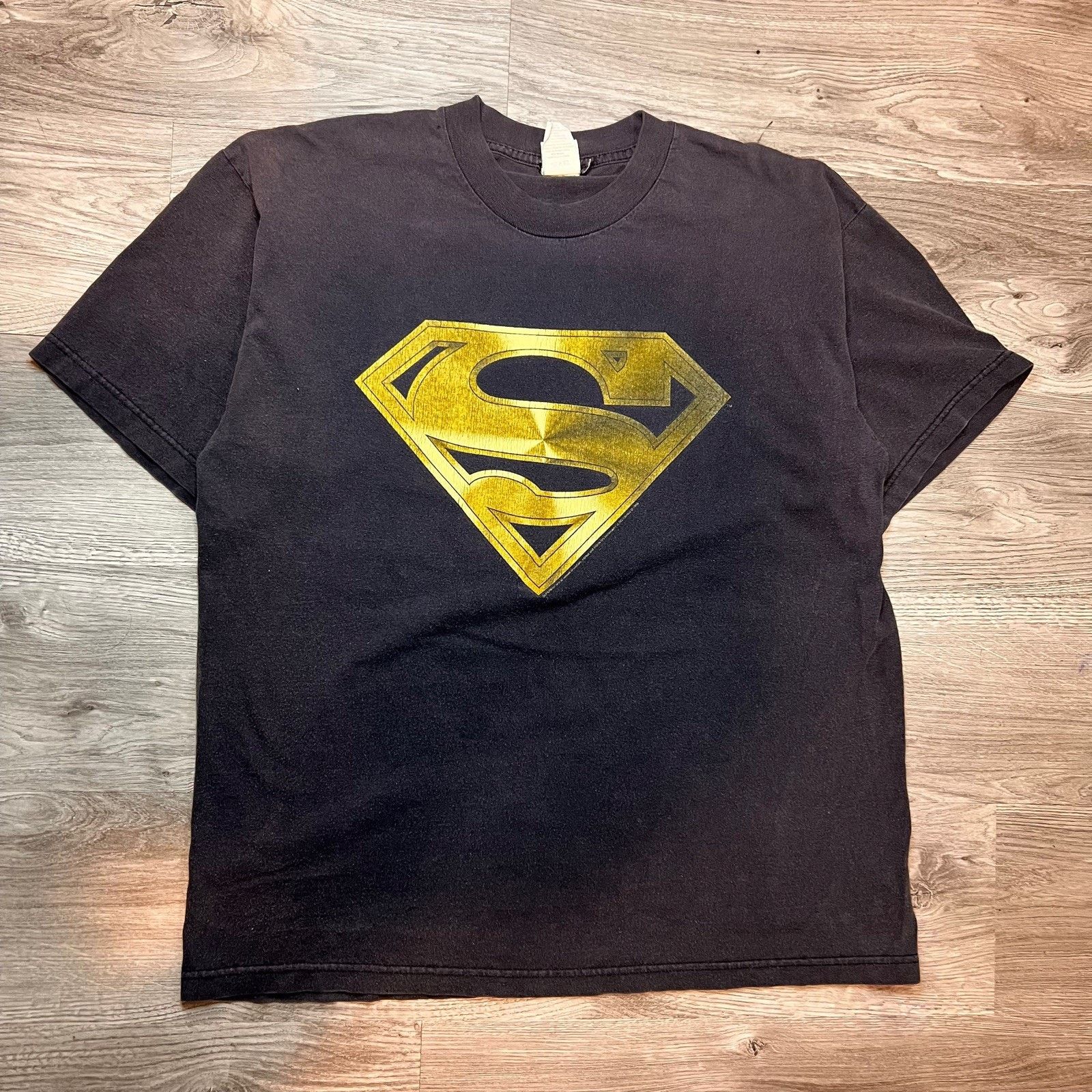 Warner Bros Vintage Warner Bros Black Tee XL Superman Logo DC 1998 Size US XL / EU 56 / 4 - 1 Thumbnail