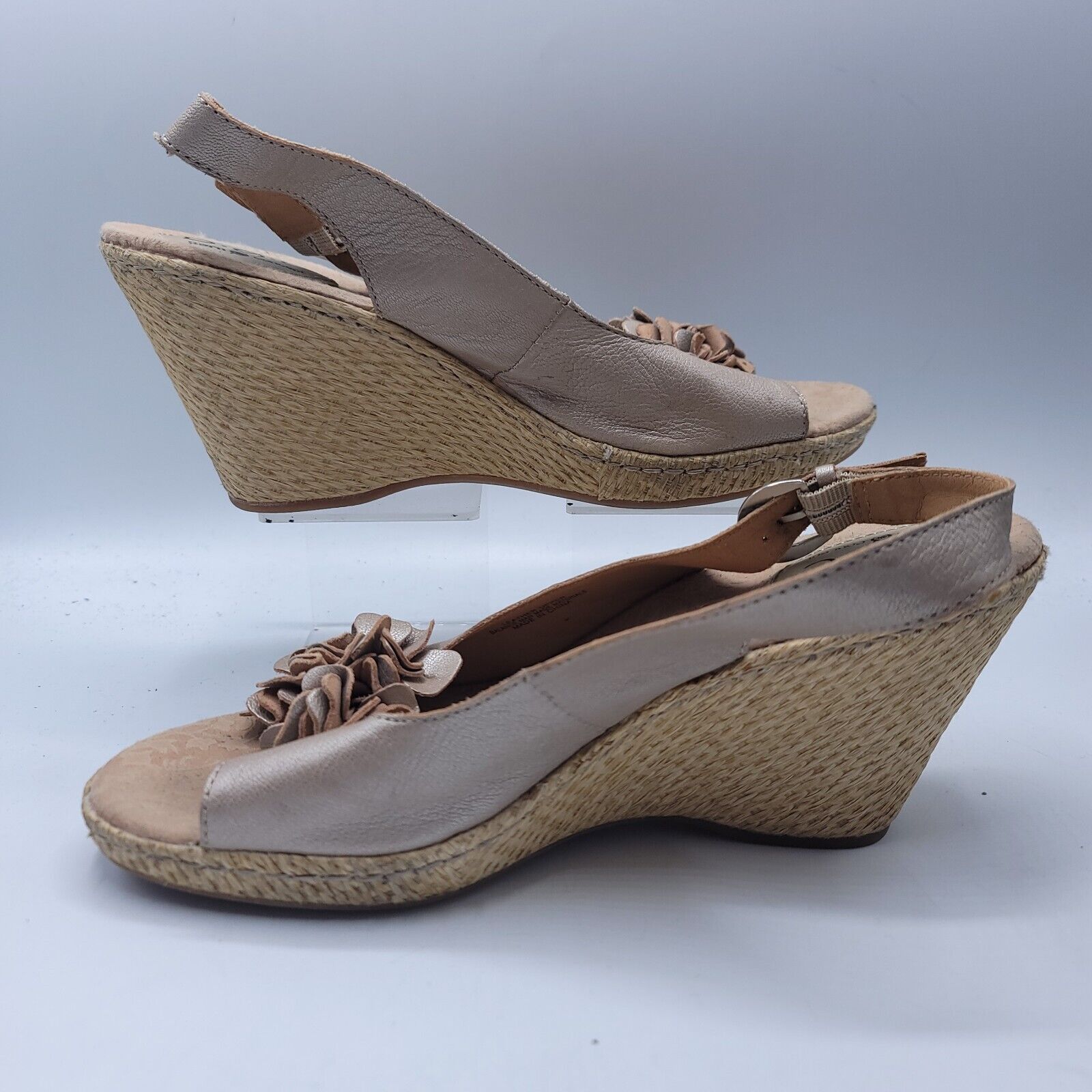 Born Born boc Wedge Heel Ballet Flat Womens Size 10 C23646 Beige Size US 10 / IT 40 - 6 Thumbnail