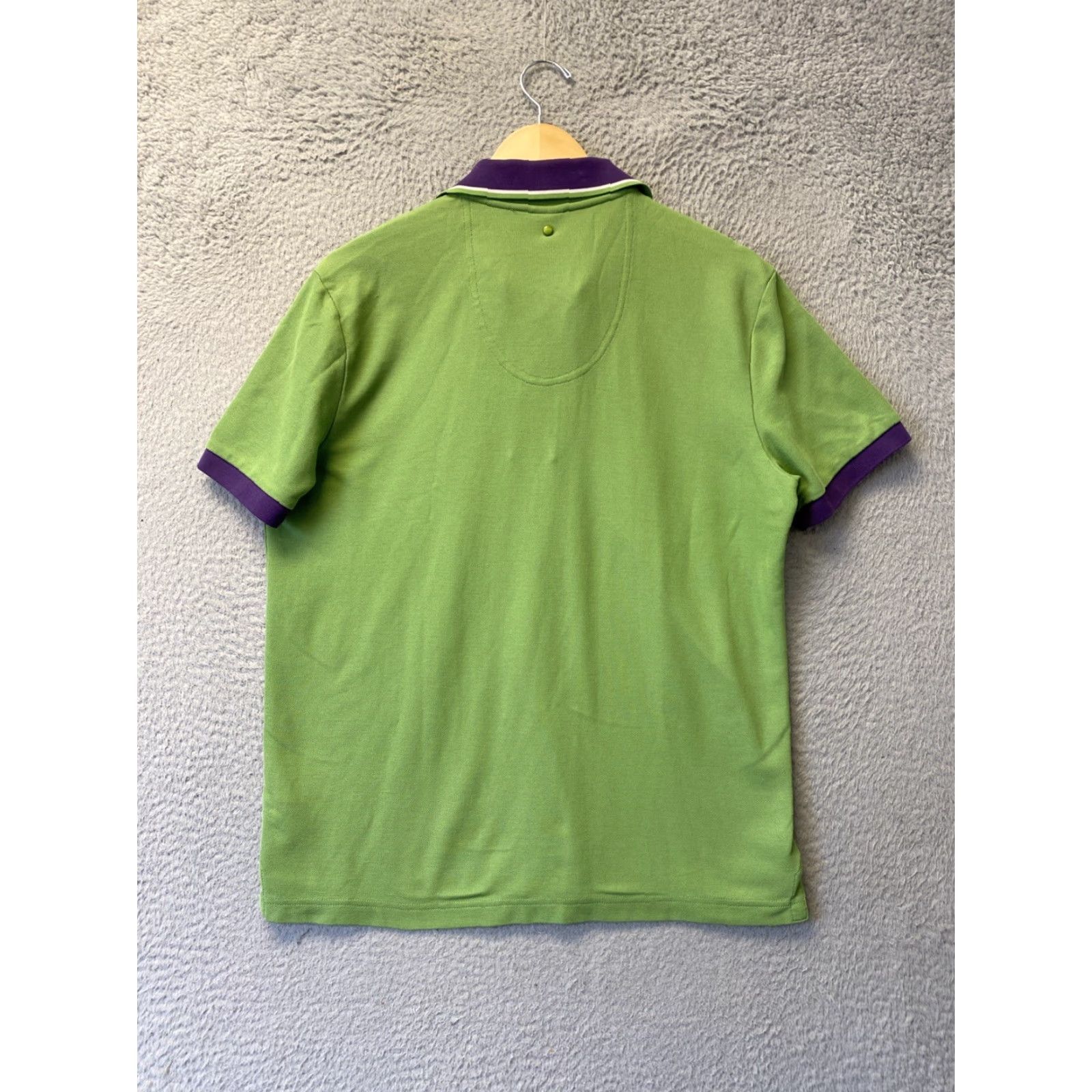 Hugo Boss HUGO BOSS Polo Shirt Pima Cotton GREEN Purple Mens M /146-39 Polo Short Sleeve Regular Fit Adult Medium Green 90s Modern Authentic Mens Size US M / EU 48-50 / 2 - 7 Thumbnail