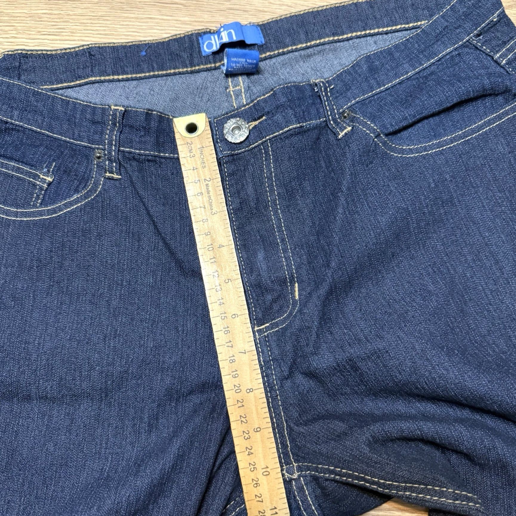 Denime VINTAGE Dkin Womens Jeans 18W Bootcut Denim Plus Size Mid Rise 30in Blue Pockets Size 40" / US 18 - 5 Thumbnail