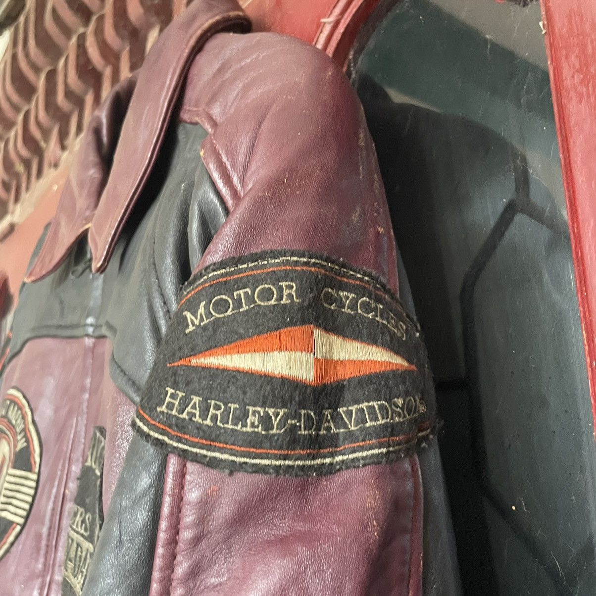 Harley Davidson Harley Davidson 90s - Vintage Leather Racing Jacket Size US M / EU 48-50 / 2 - 11 Thumbnail