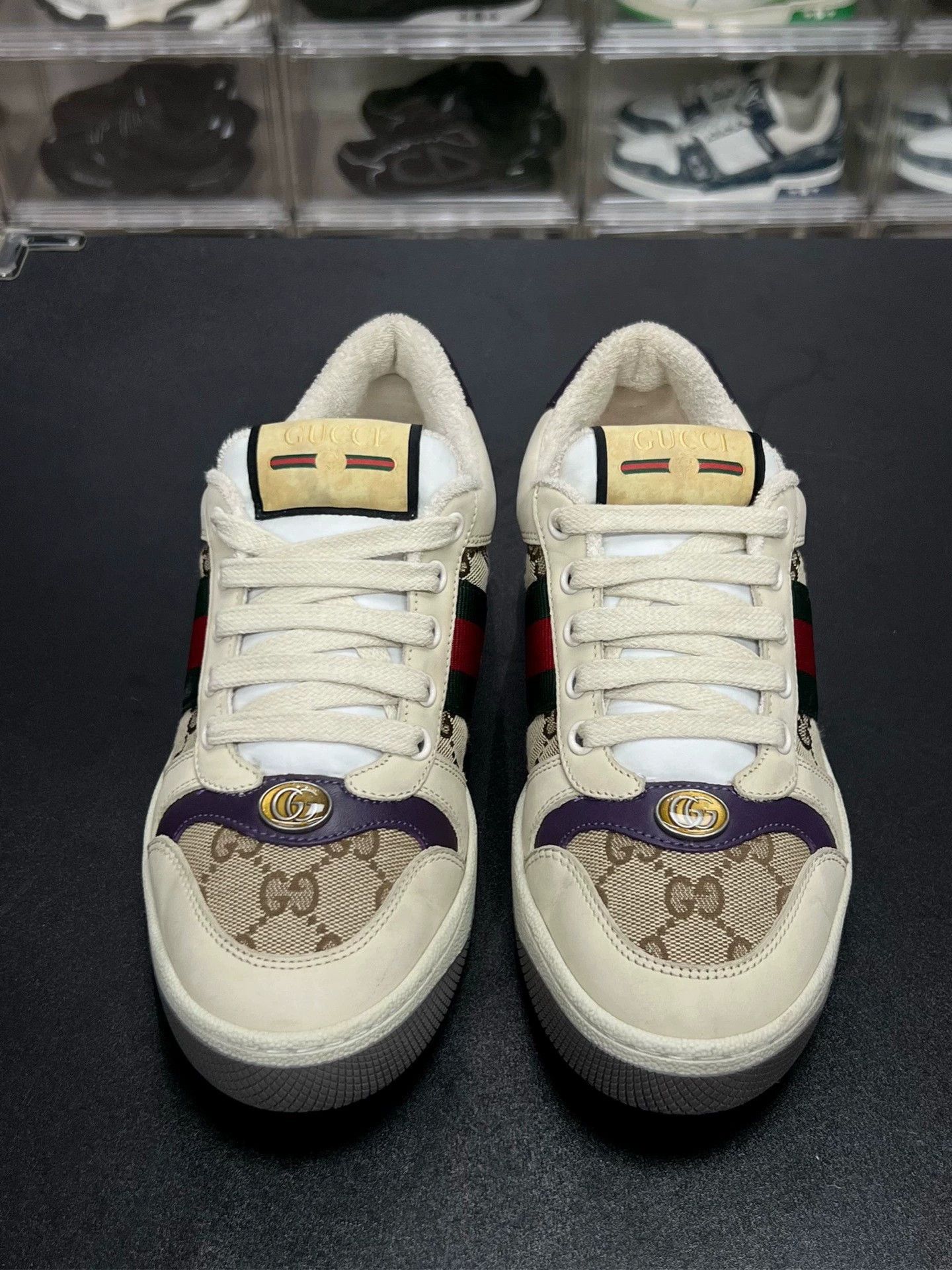 Gucci gucci gg dirty shoes in black and beige Size US 7.5 / EU 40-41 - 2 Thumbnail
