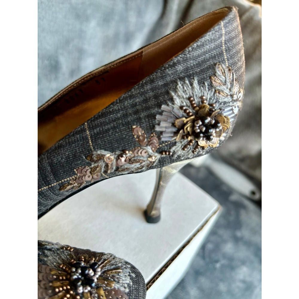 Dolce & Gabbana Dolce and Gabbana Beaded Heels Size US 6.5 / IT 36.5 - 5 Thumbnail