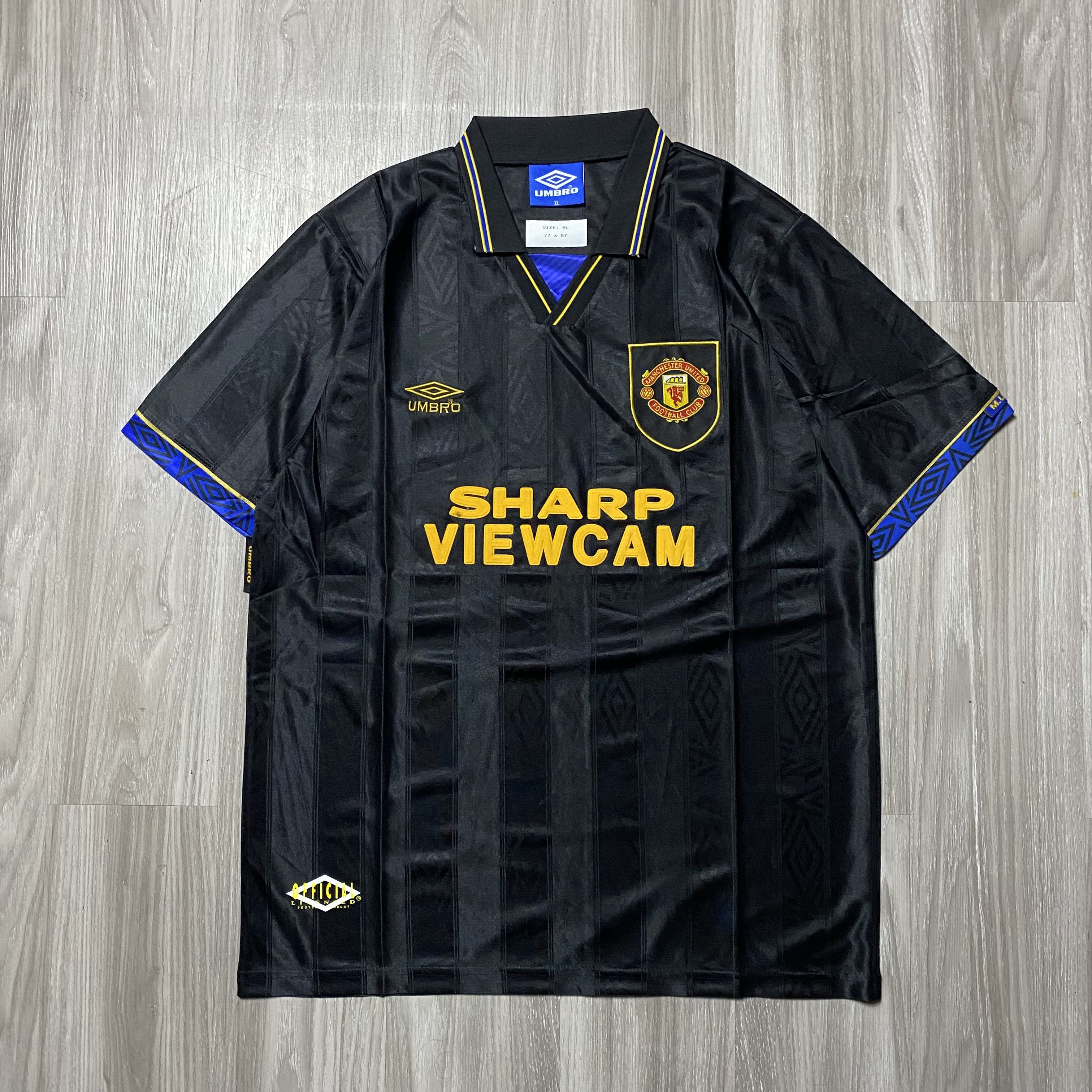 Acquistare Maglia retro Manchester United nera 1993-1995