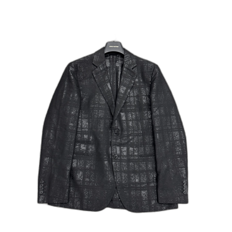 Hermes Hermes flocked check suit jacket Size US L / EU 52-54 / 3 - 1 Thumbnail