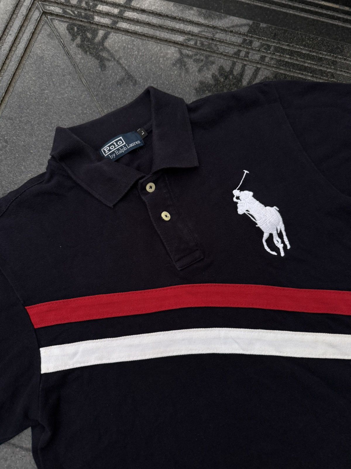 Polo Ralph Lauren 90’s POLO RL RARE MULTI LOGO Y2K VINTAGE ITALIAN TEE TSHIRT Size US M / EU 48-50 / 2 - 4 Thumbnail